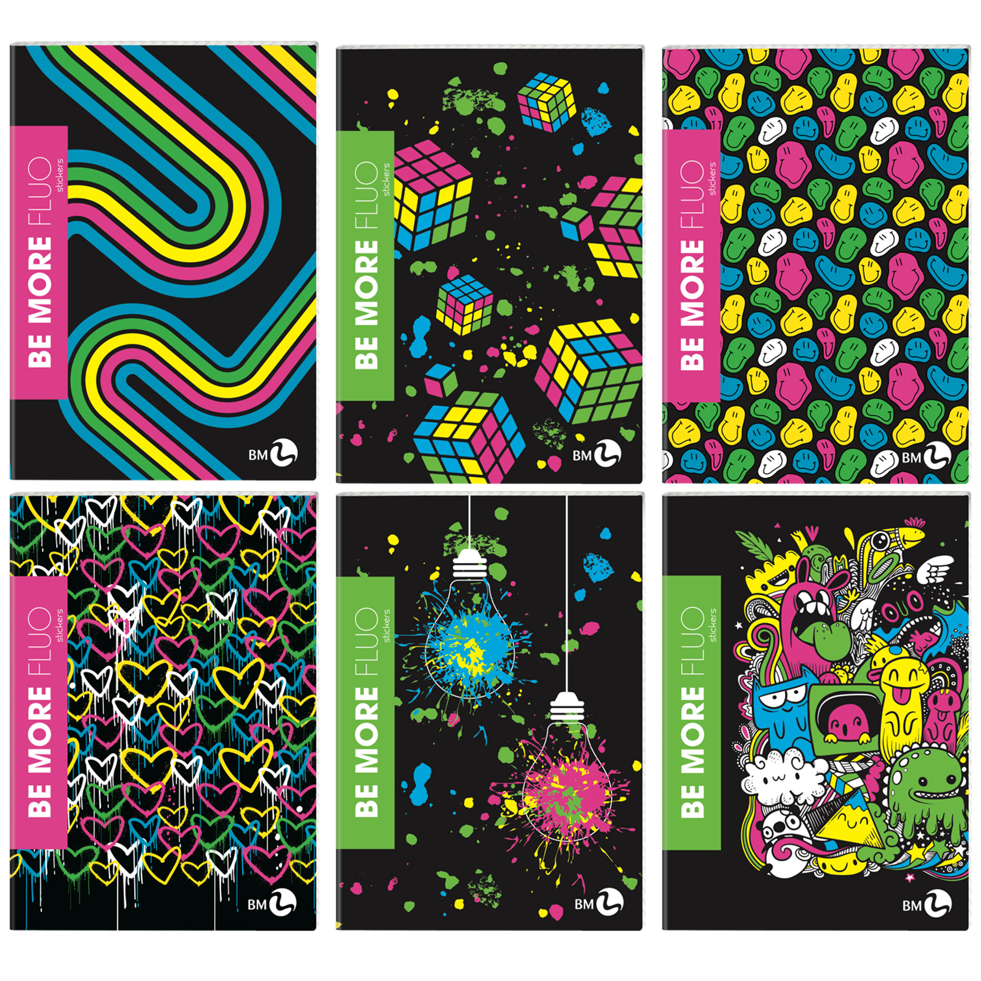 Maxiquaderno Be more Fluo - A4 - 1 …