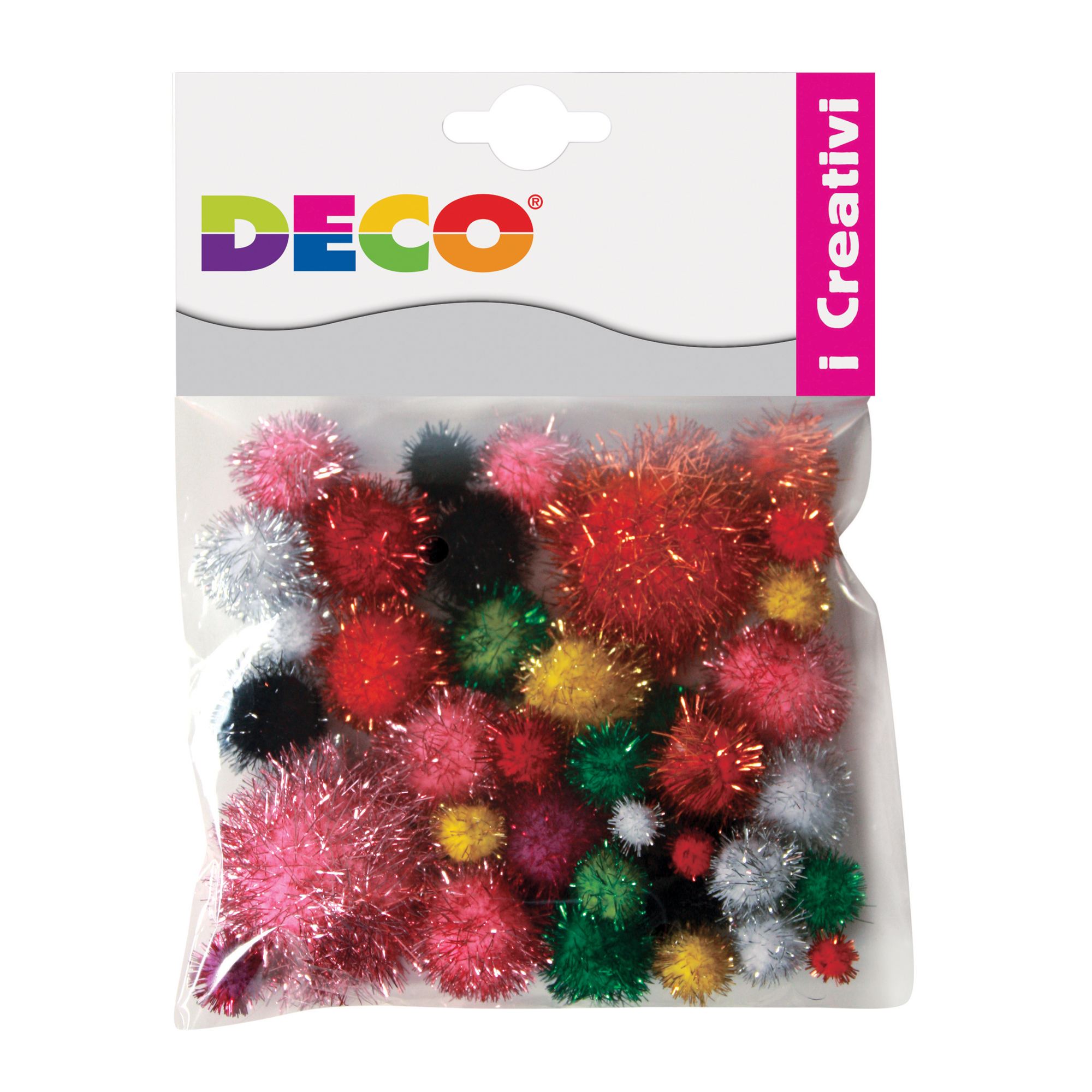 Pompons LamE' - 7-28 mm - colori assortiti …