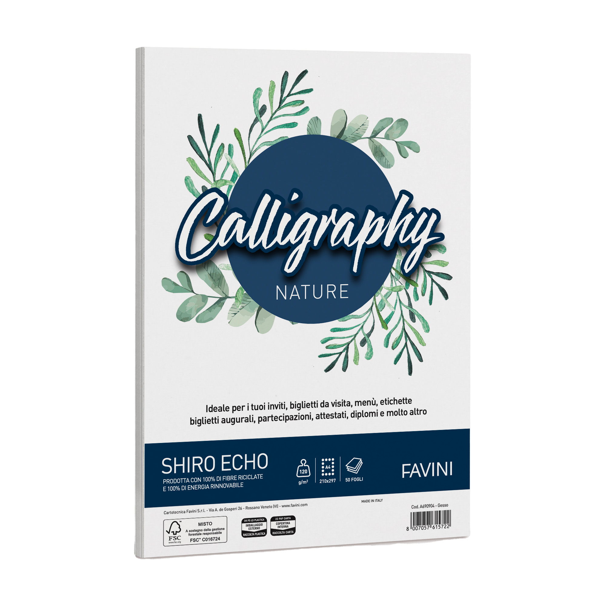 Carta Calligraphy Nature Shiro Eco - A4 - …