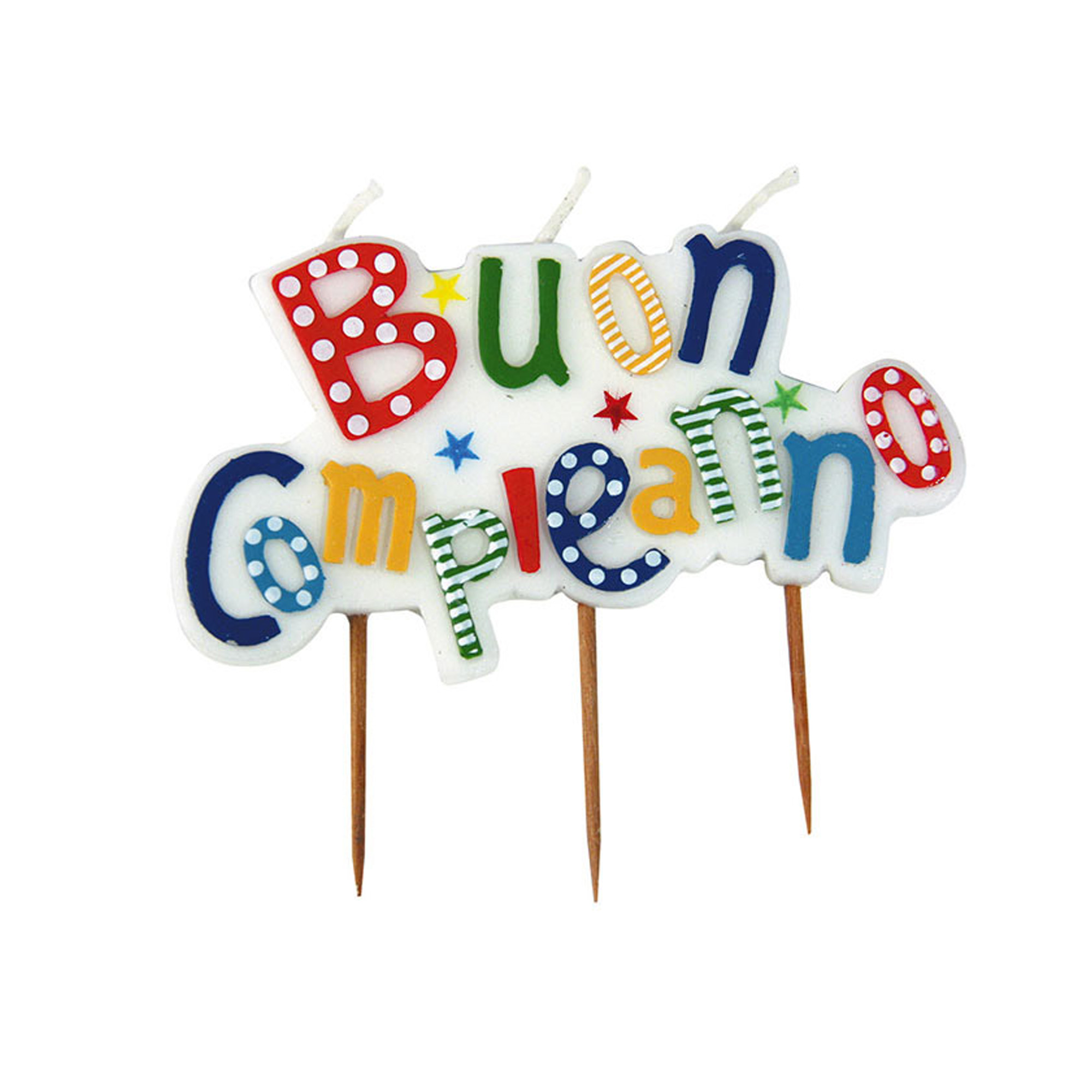 Candelina picks - Buon Compleanno - multicolor - …