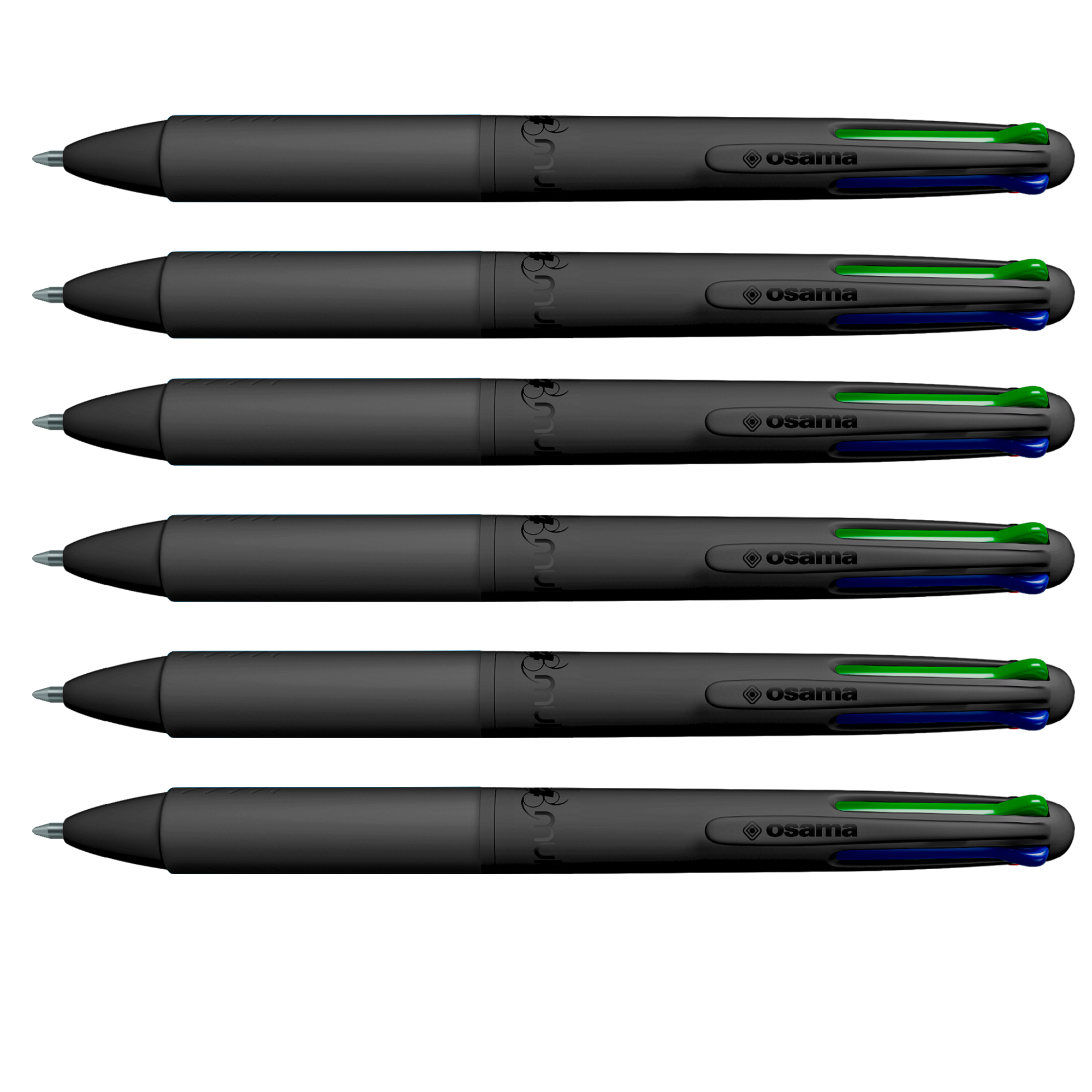 Penna a sfera 4 Multi All Black - …