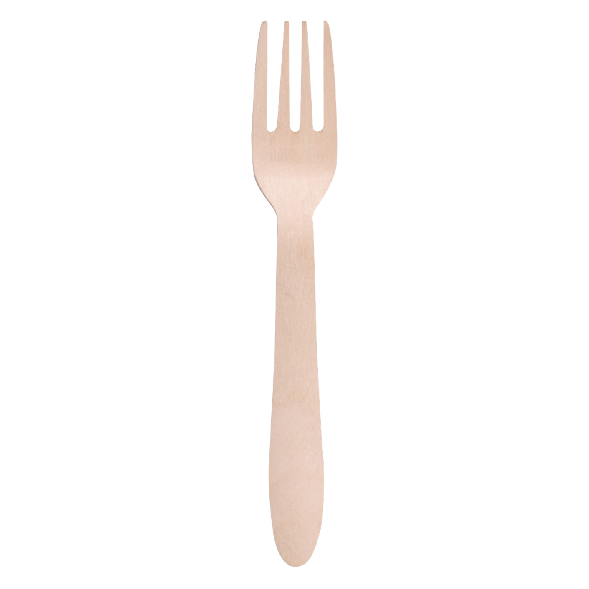 Forchetta monouso in legno - 16,5 cm - …