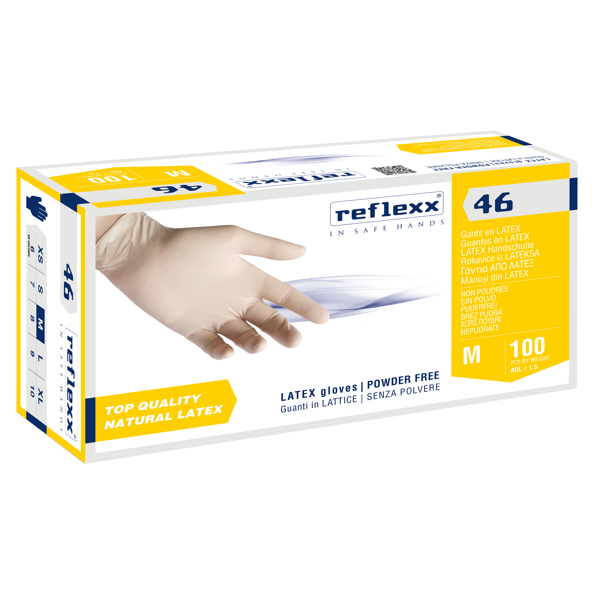 Guanti in lattice R46 - s/polvere - tg …