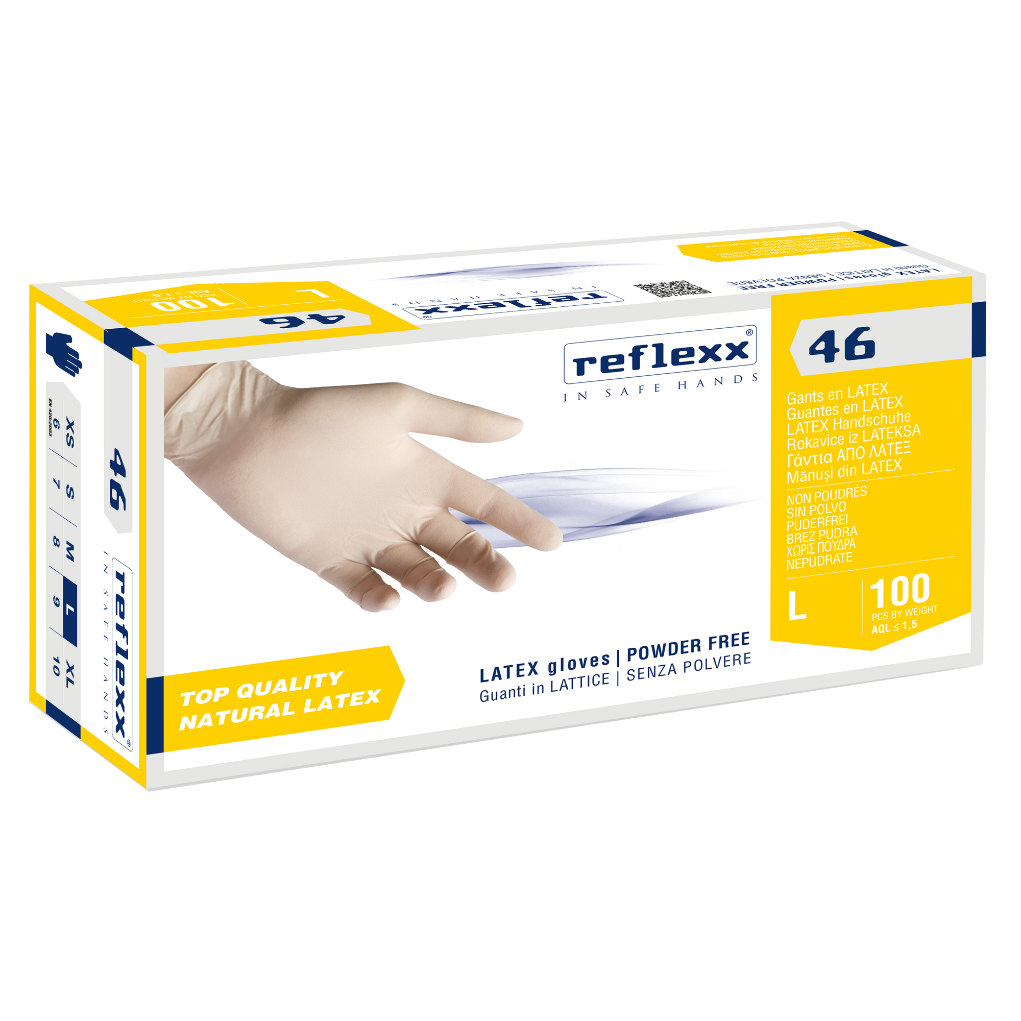 Guanti in lattice R46 - s/polvere - tg …