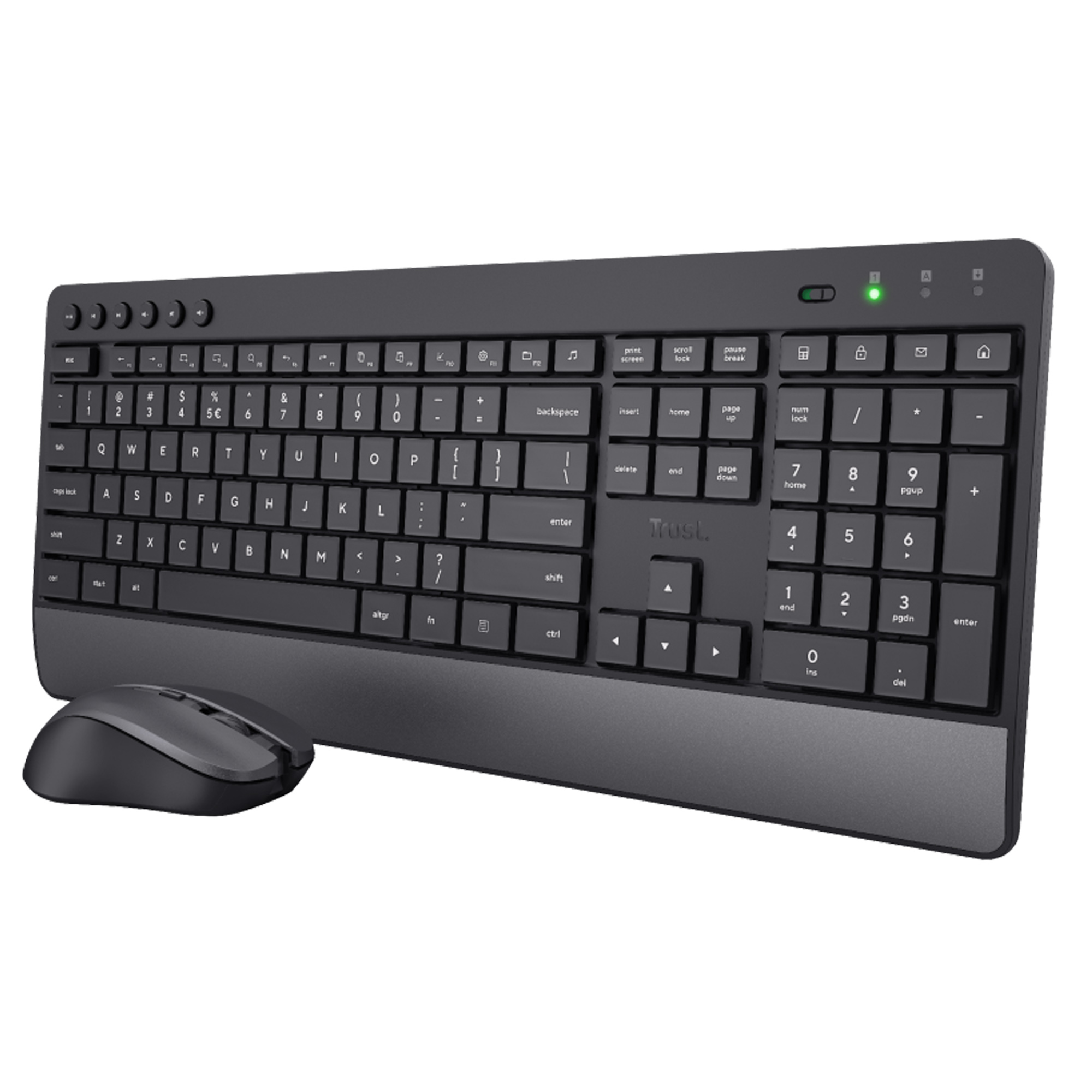 Set tastiera wireless + mouse wireless ultrasilenzioso Trezo …