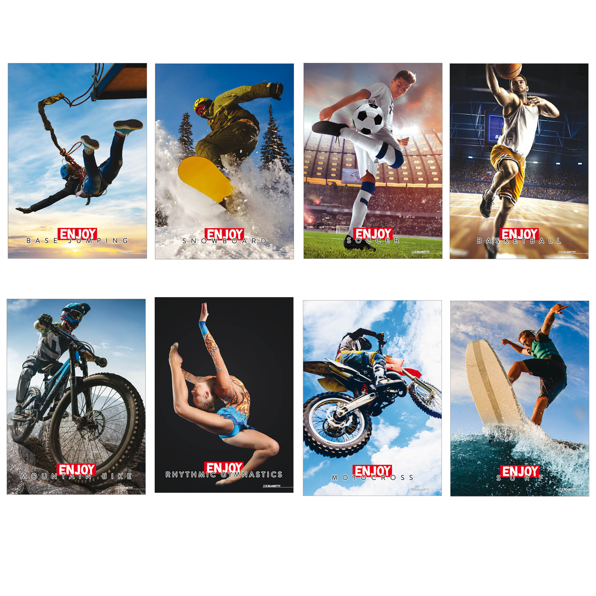 Maxiquaderno Enjoy Sport - A4 - 4 mm …