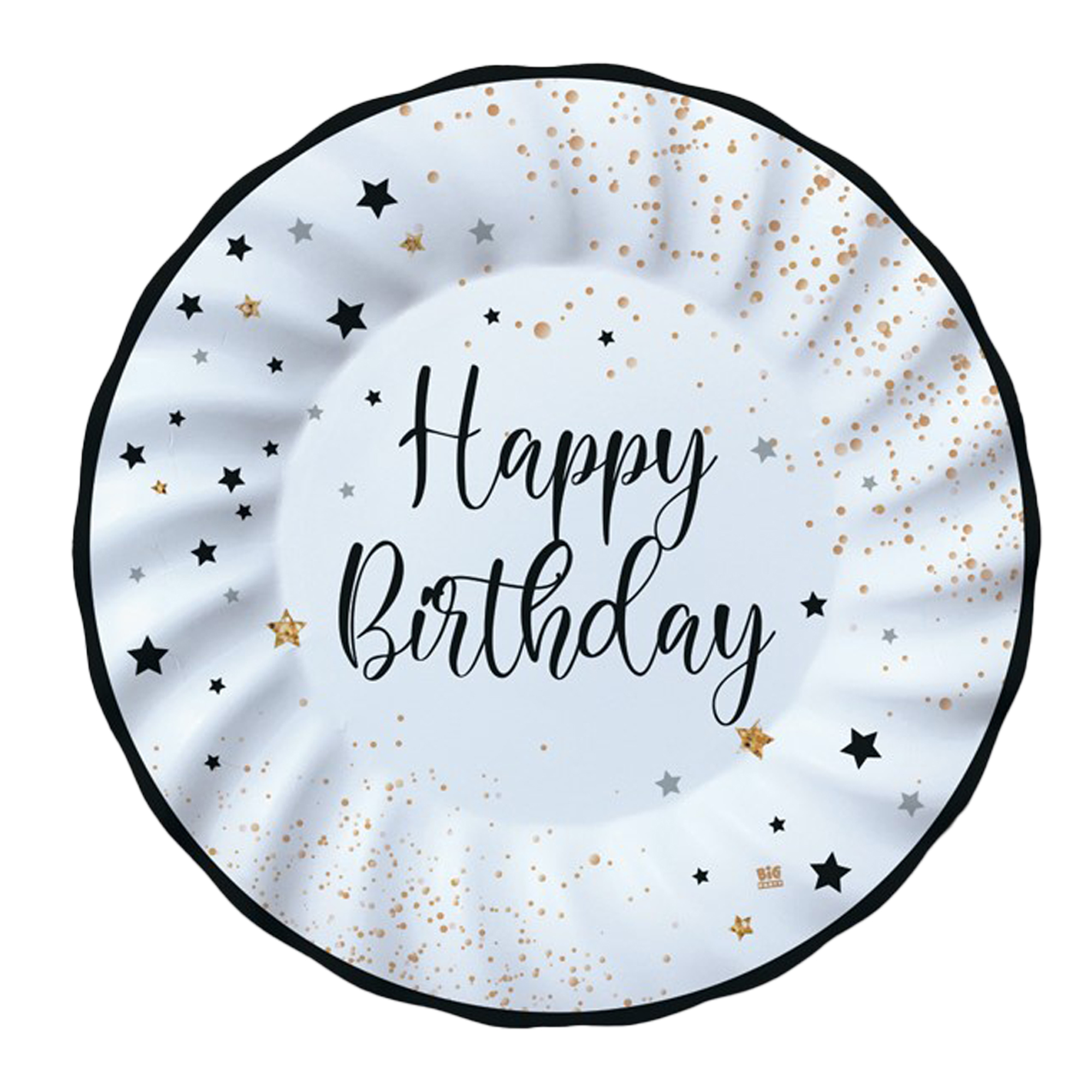 Piatto Happy Birthday - diametro 25 cm - …