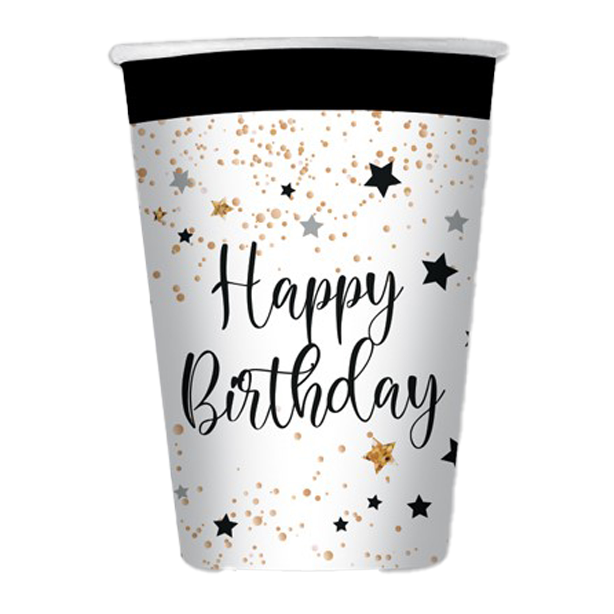 Bicchiere Happy Birthday - 200 ml - carta …