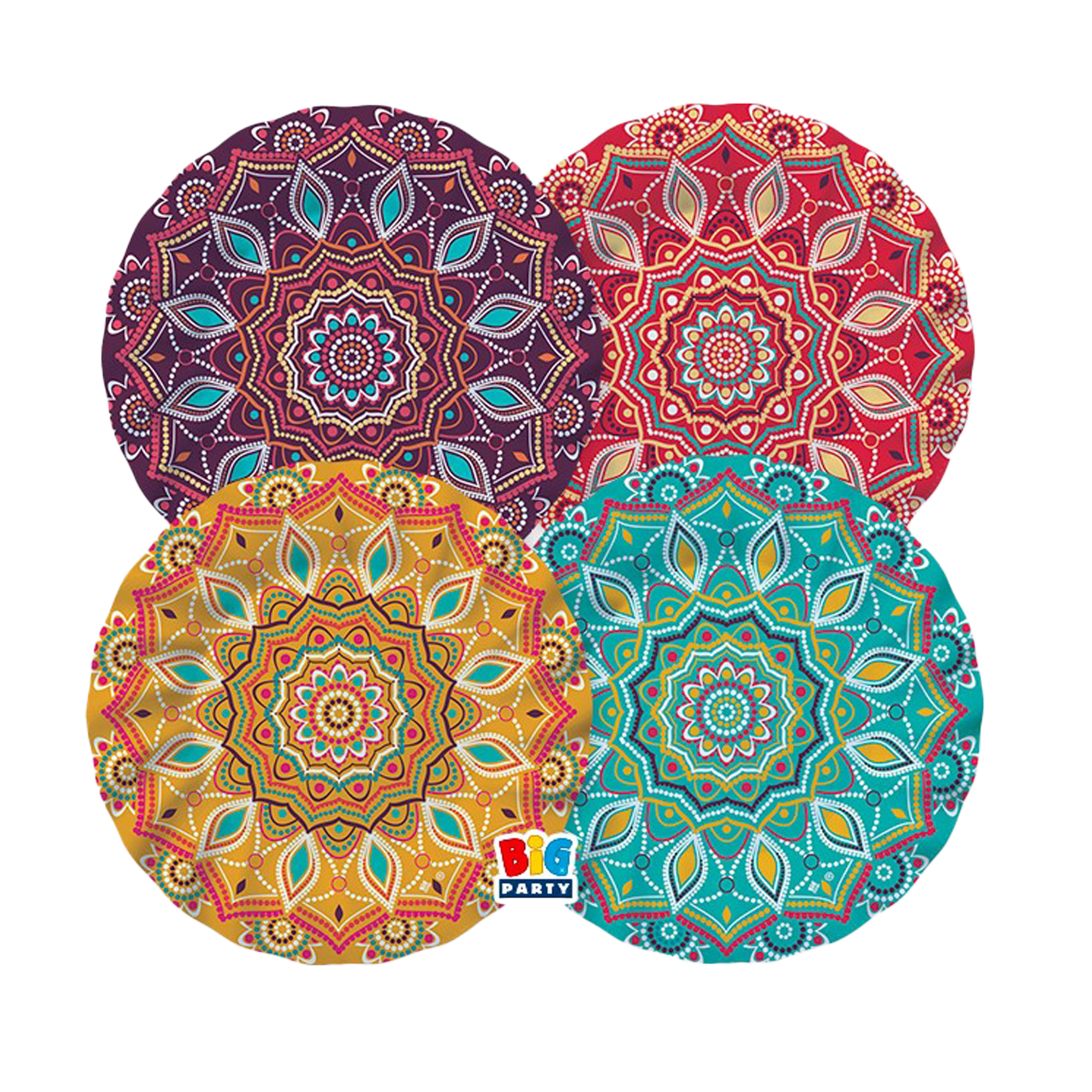 Piatto Mandala - diametro 20 cm - carta …