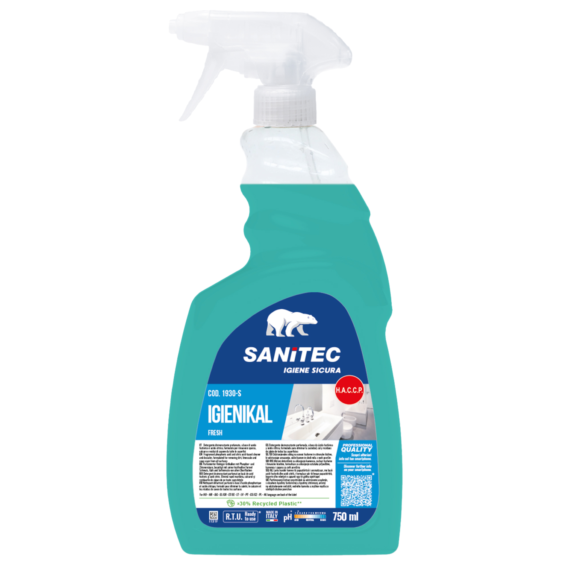 Sanitec IGIENIKAL BATHROOM Classic - Disincrostante - liquido …