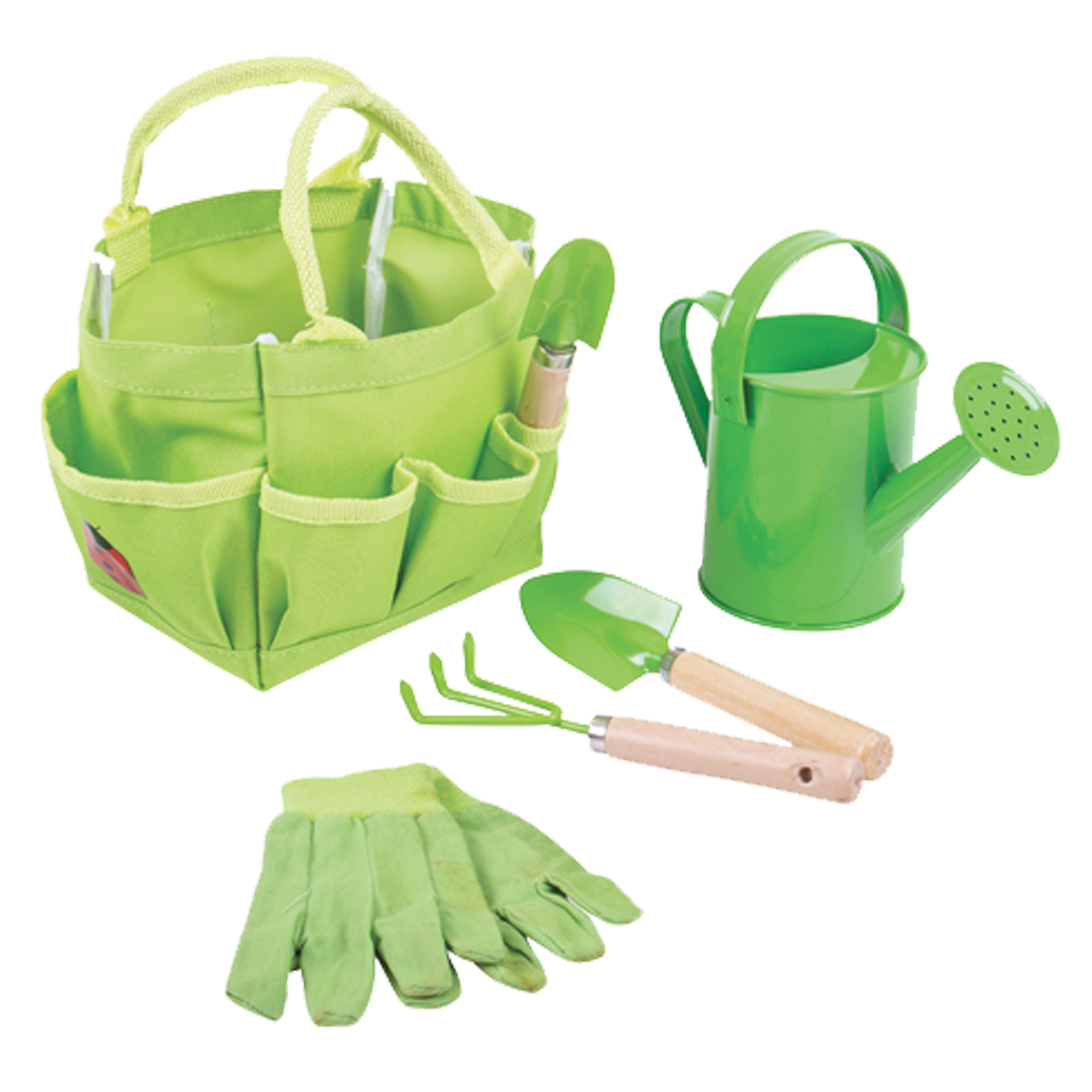 Borsa con 5 attrezzi da giardinaggio bambino - …