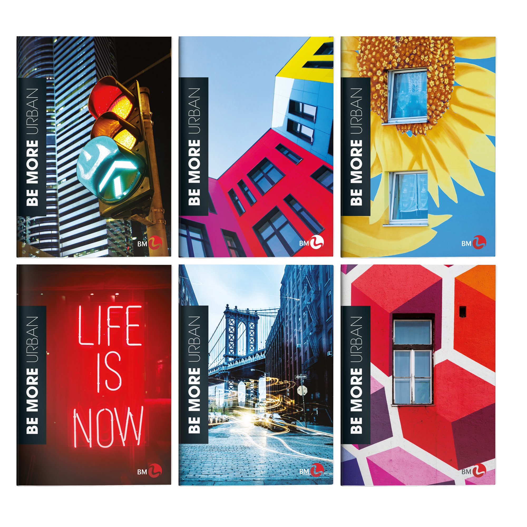 Maxiquaderno Be More Urban - A4 - 4mm …