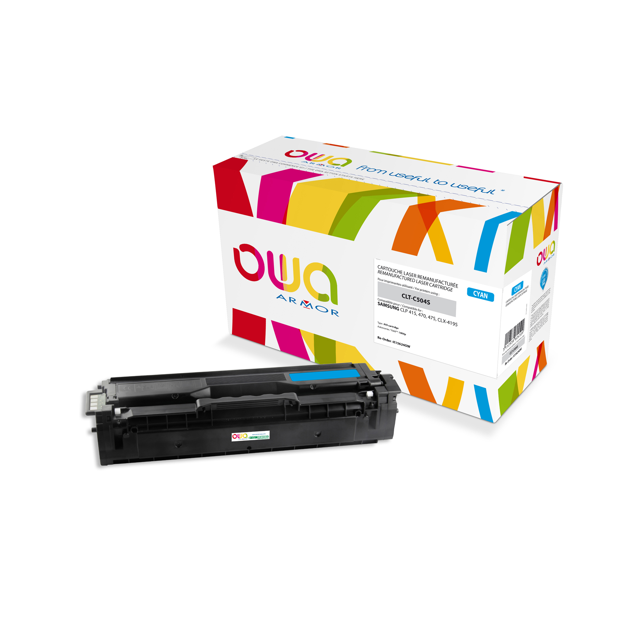 Armor - Toner Compatibile per Hp/Samsung - Ciano …