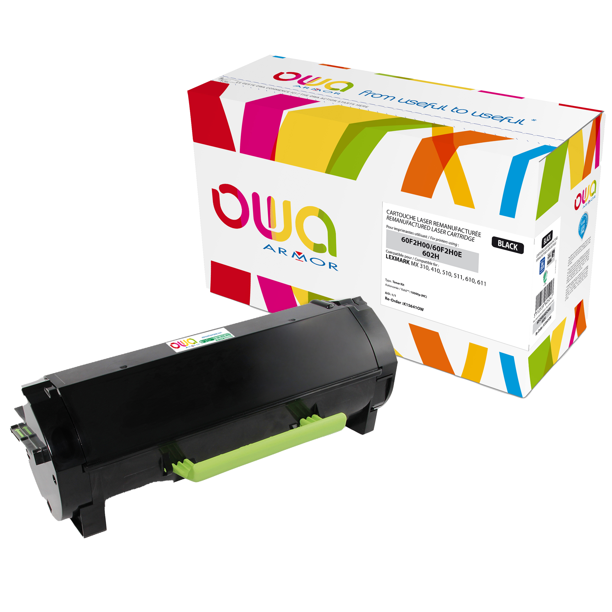 Armor - Toner Compatibile per Lexmark 602H - …