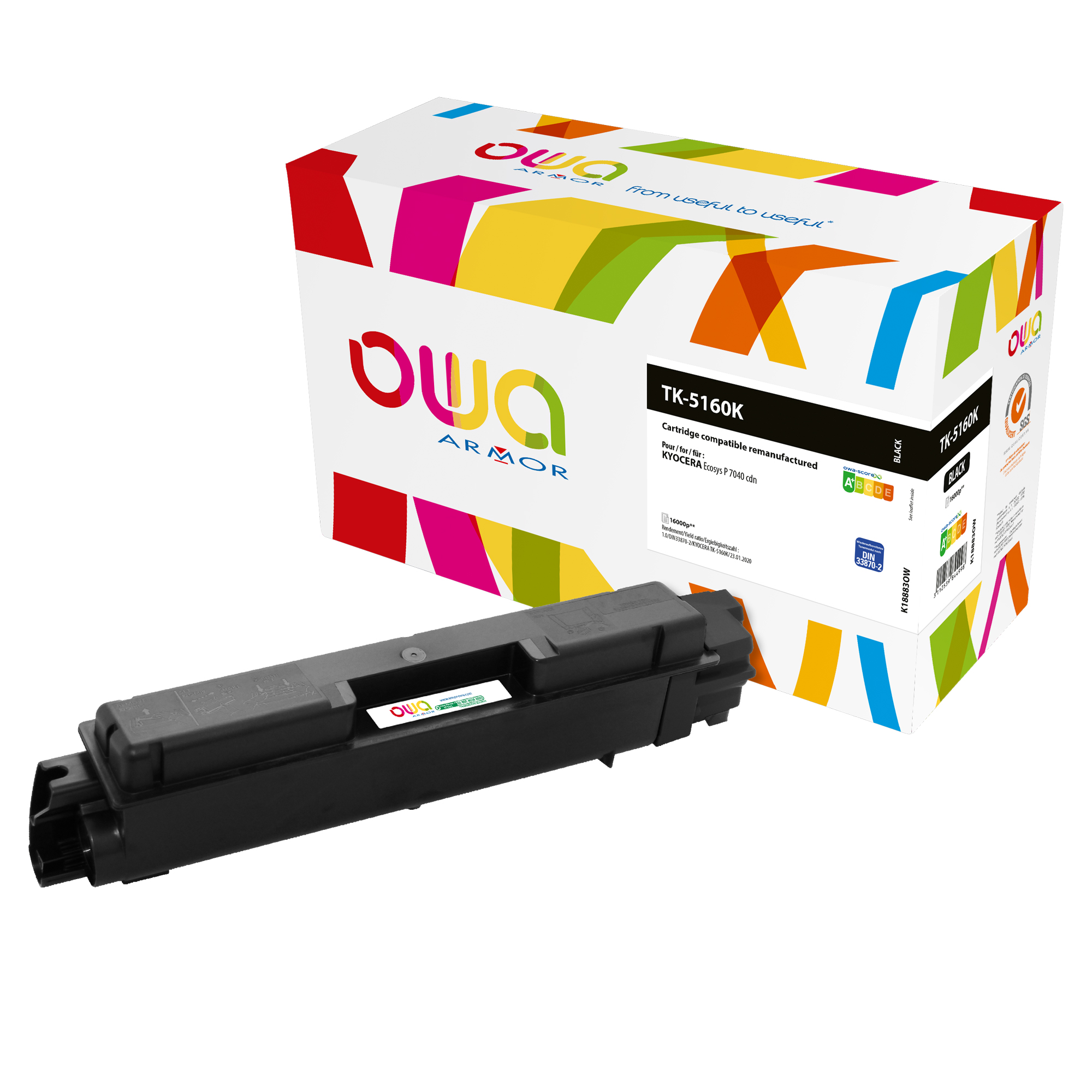 Armor - Toner Compatibile per Kyocera Ecosys P7040cdn …