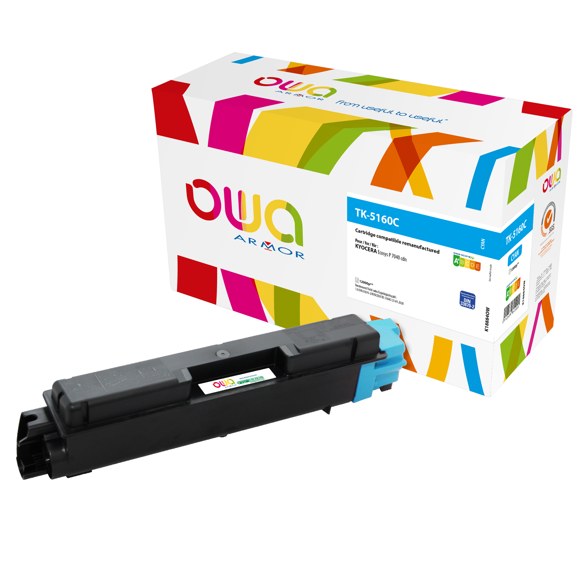 Armor - Toner Compatibile per Kyocera Ecosys P7040cdn …