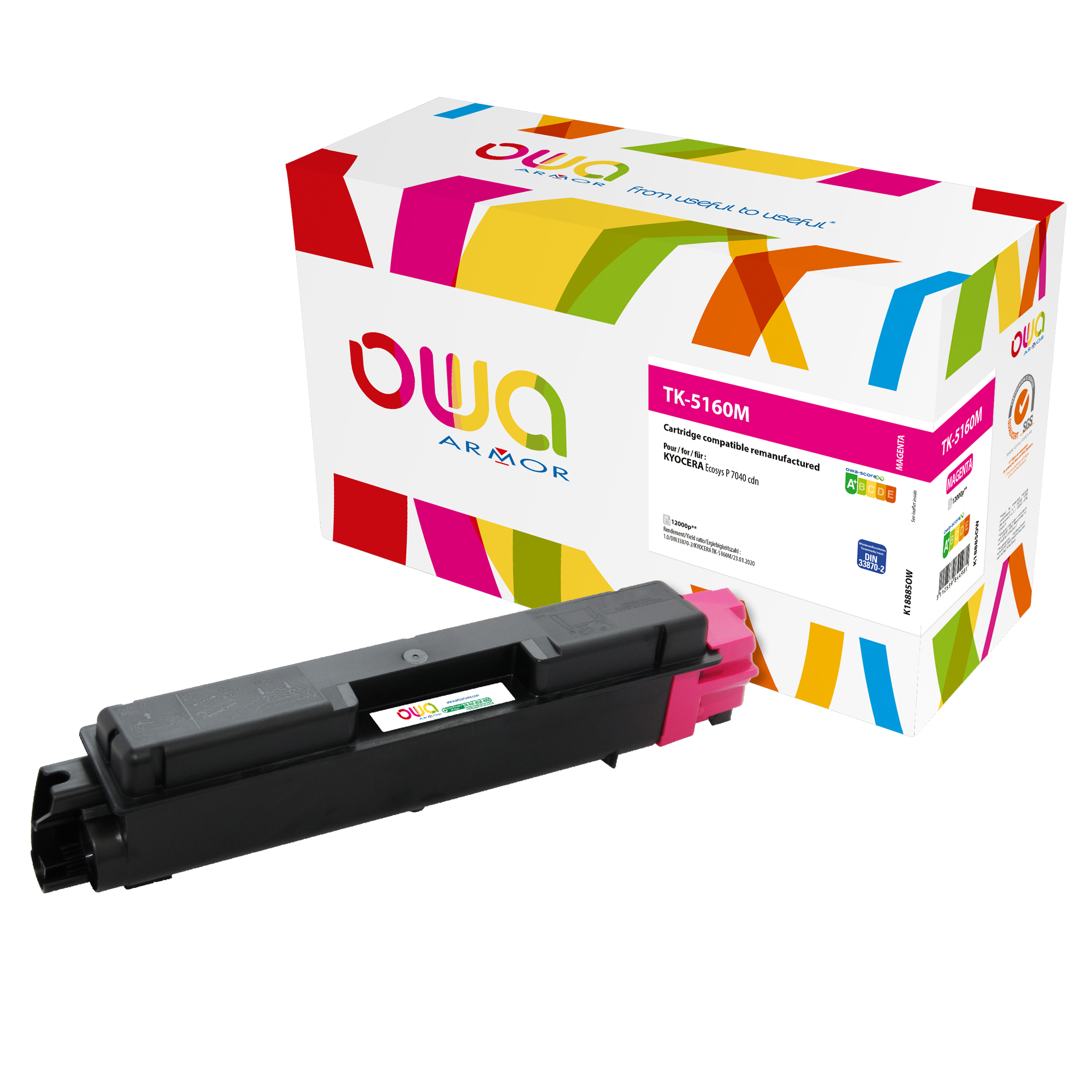 Armor - Toner Compatibile per Kyocera Ecosys P7040cdn …