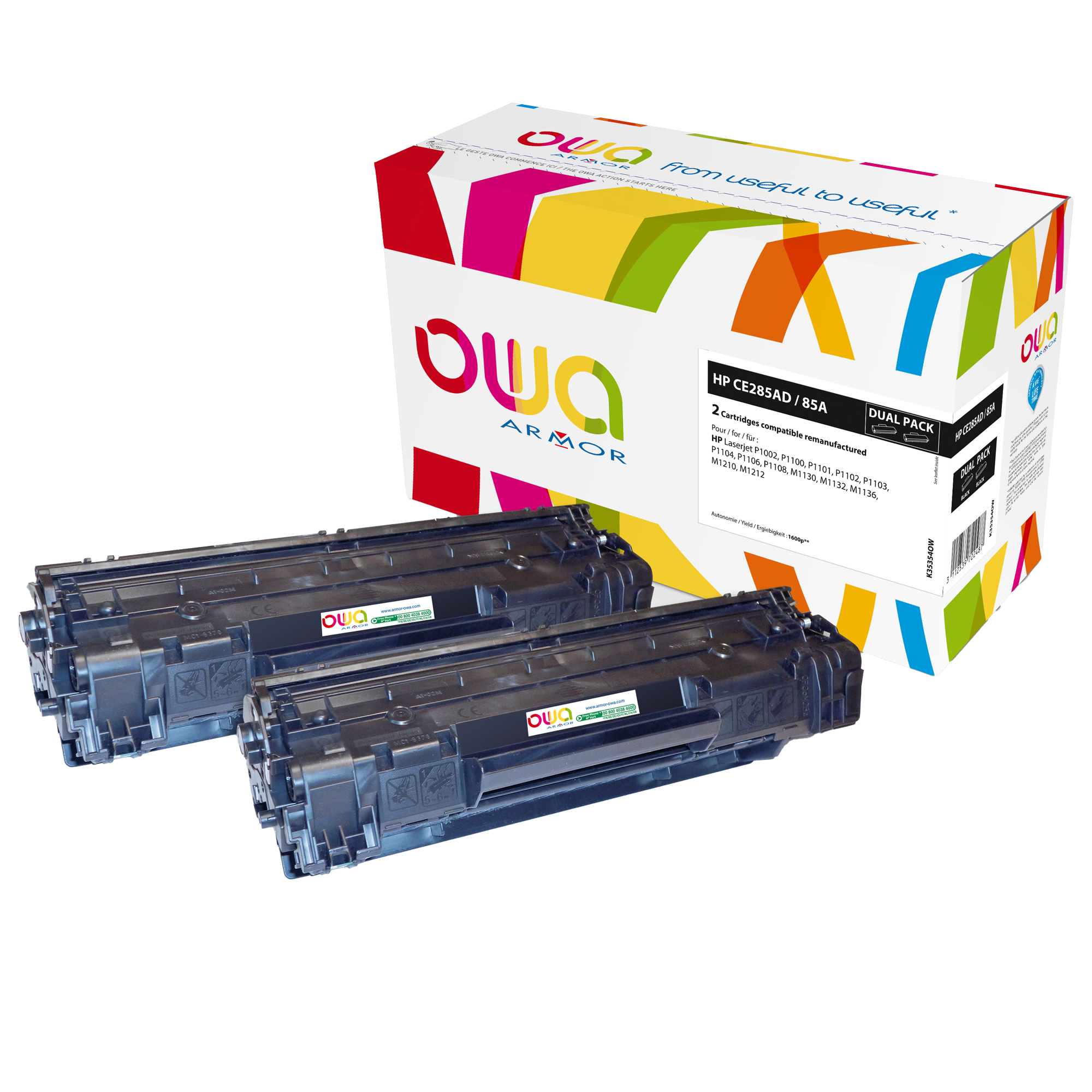 Armor - Conf. 2 Toner Compatibile per HP …