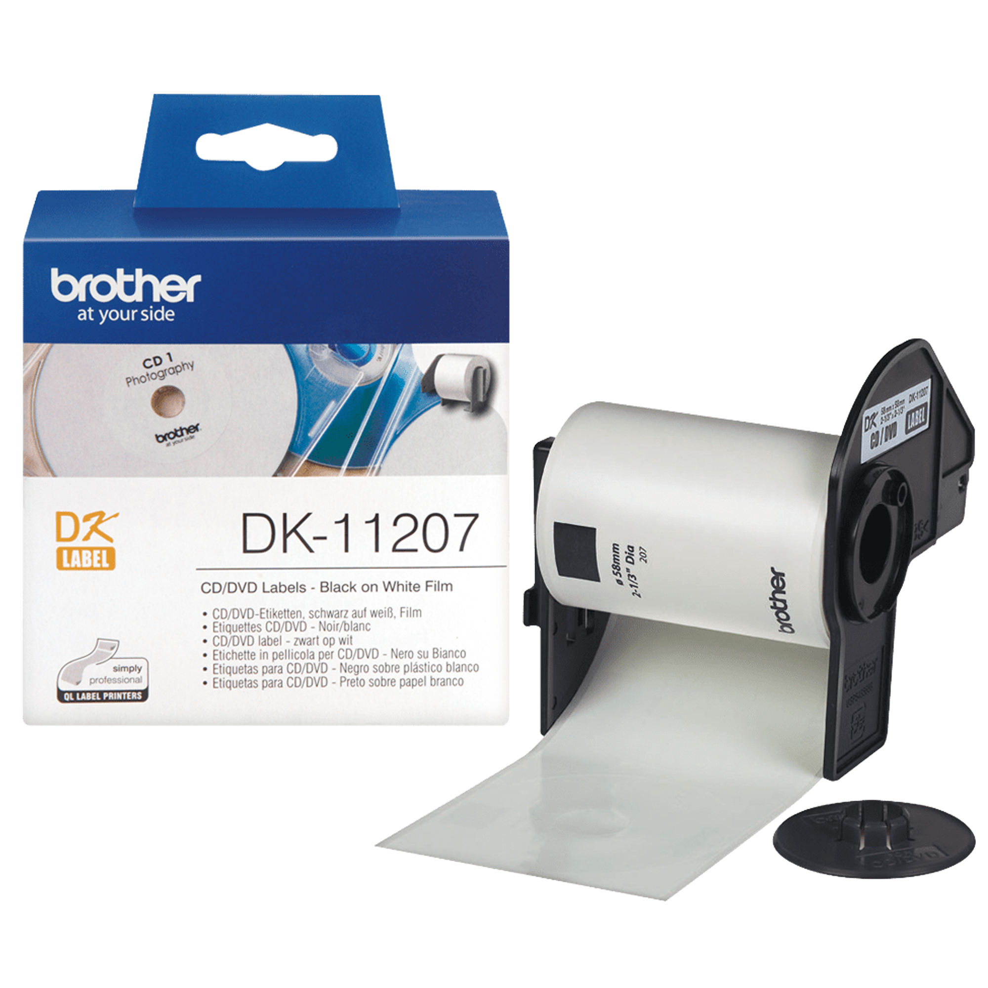 Brother - Rotolo 100 Etichette CD diametro 58mm …