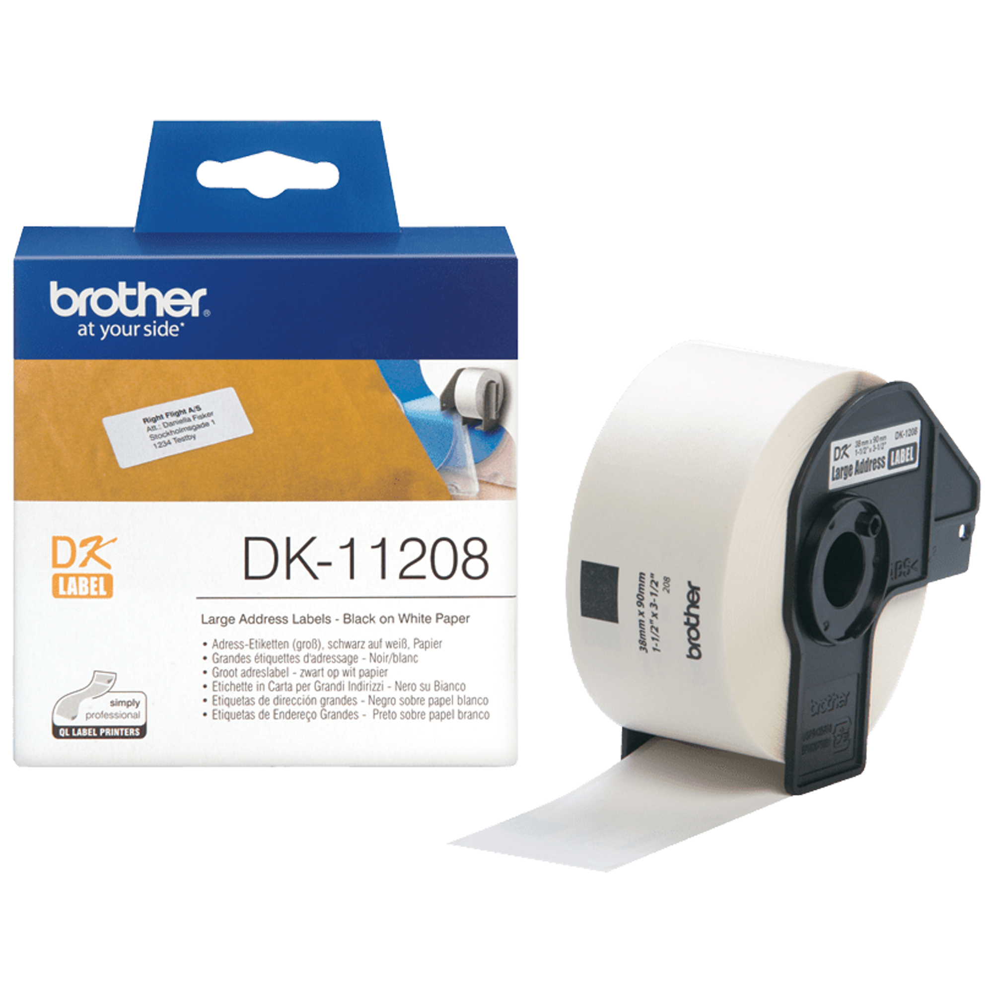 Brother - Rotolo 400 Etichette 38 x 90 …