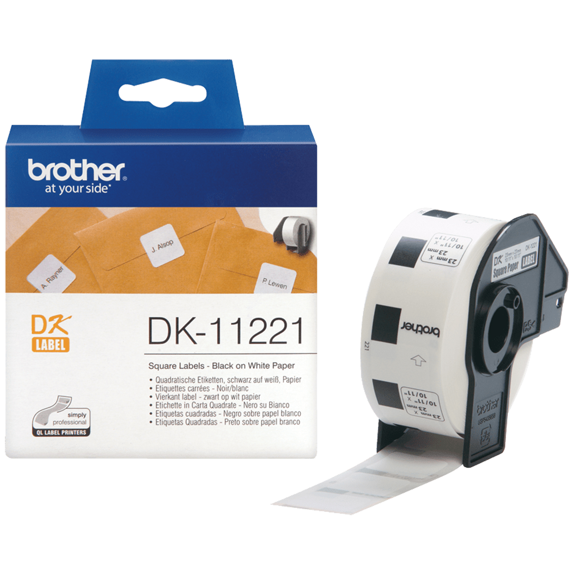 Brother - Rotolo 1000 Etichette quadrate 23 x …