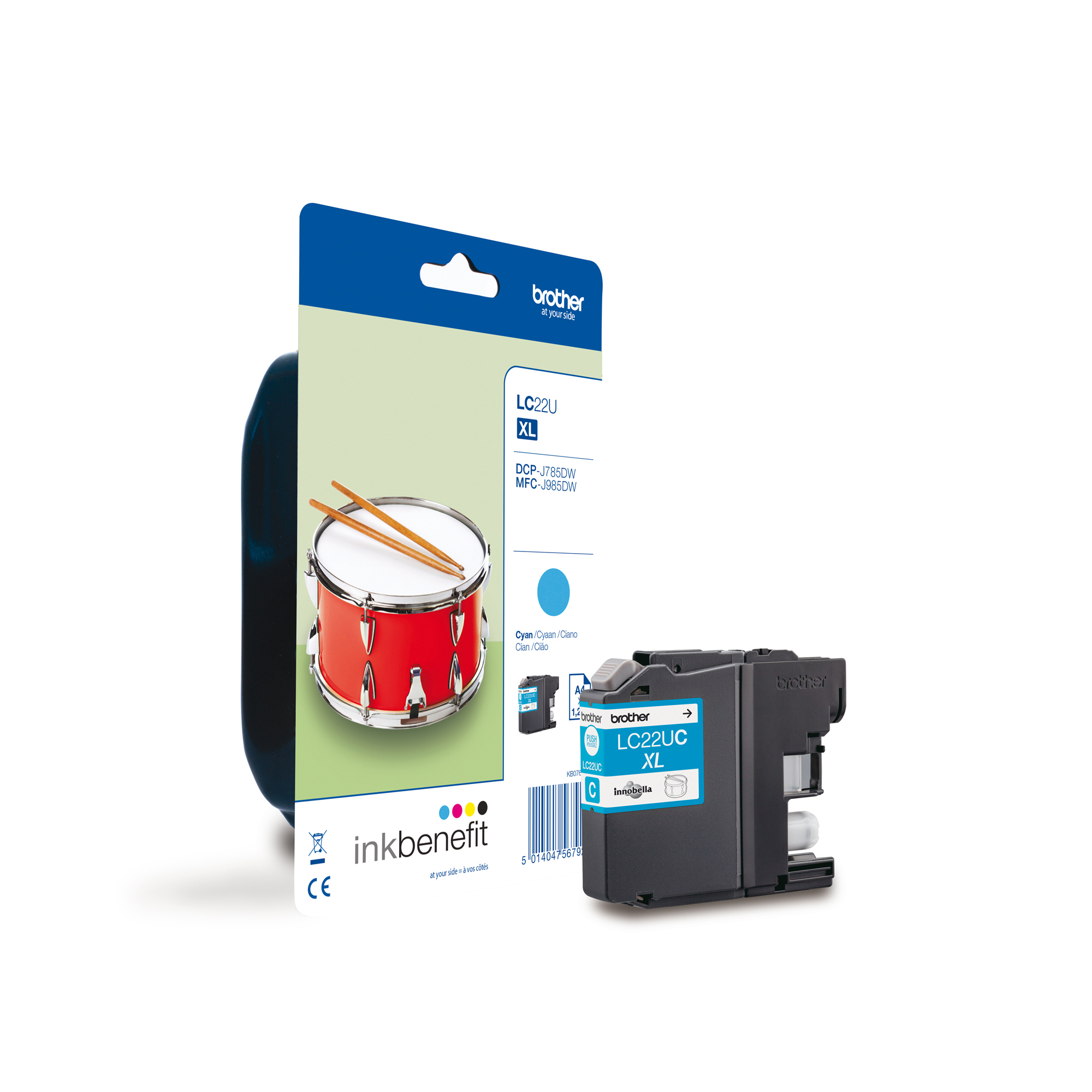 Brother - Cartuccia - Ciano - LC22EC- 1200 …