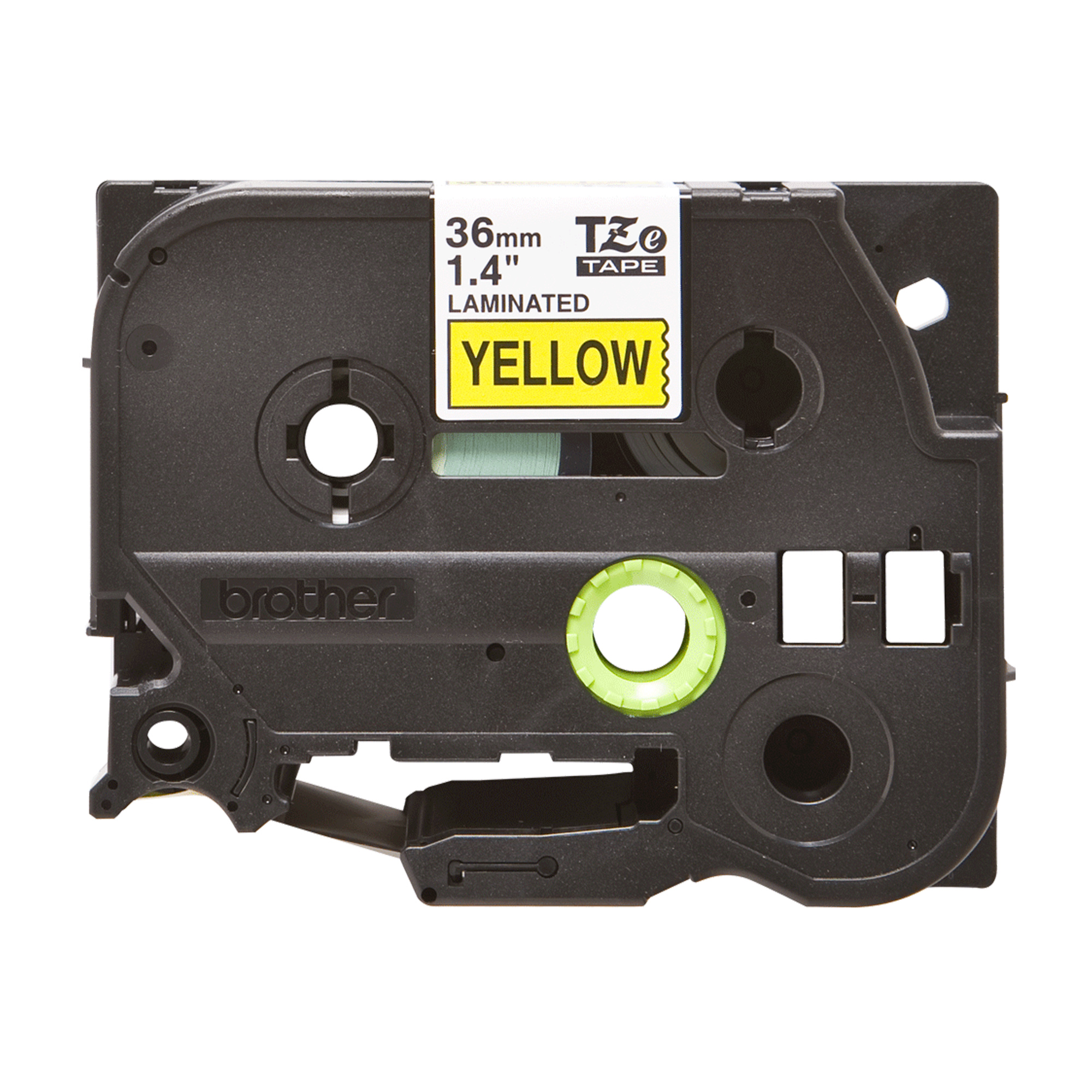 Brother nastro Laminato da 36mm Nero/Giallo (8m) adatto …