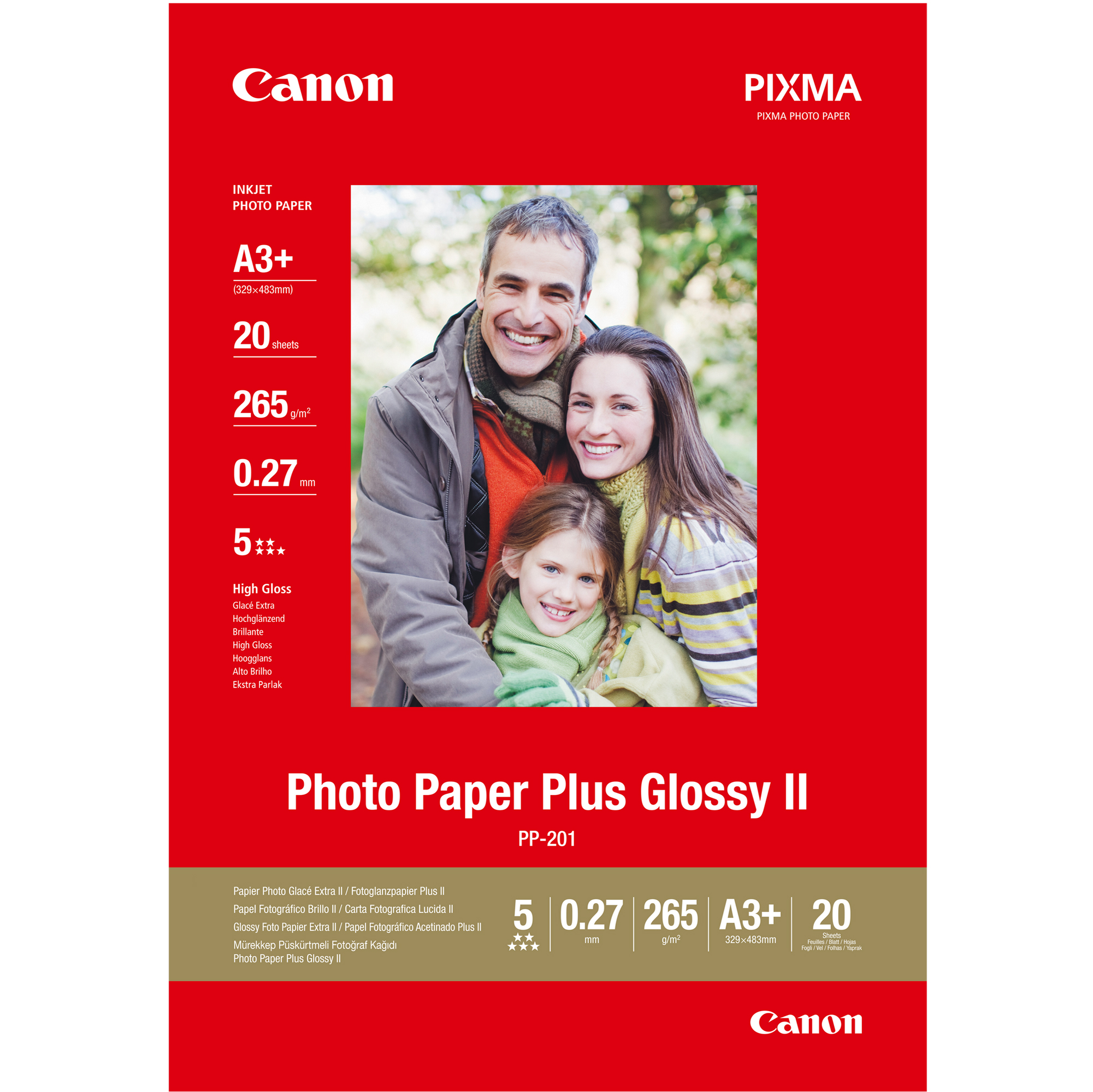 Canon Photo Paper Plus Glossy II PP-201 - …