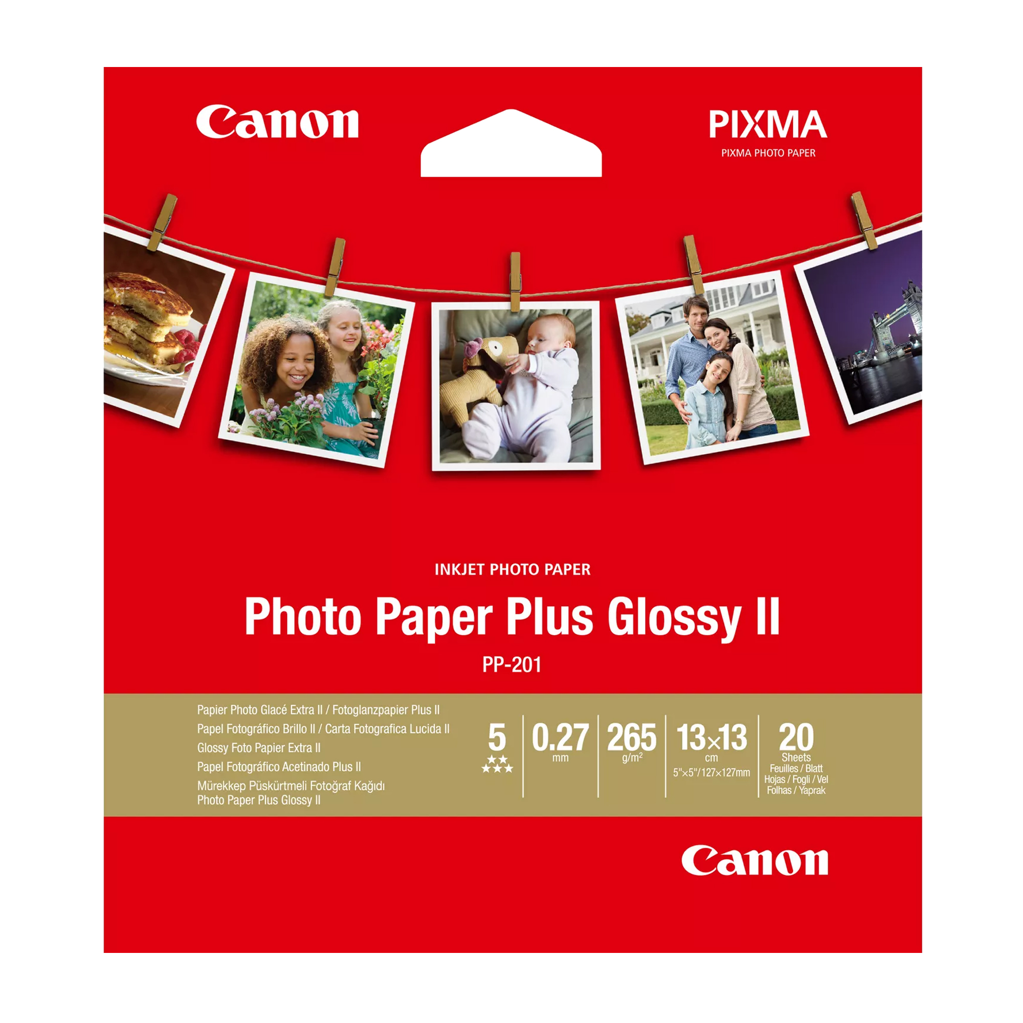 Canon Photo Paper Plus Glossy II PP-201 - …