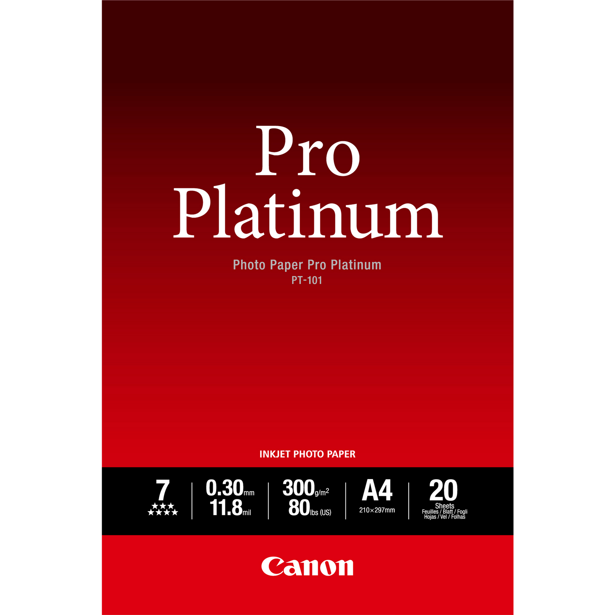 Canon Photo Paper Pro Platinum - A4 (210 …