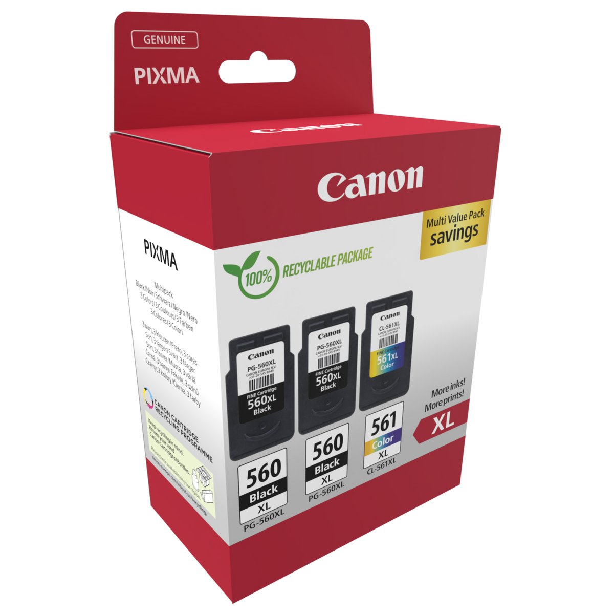 Canon PG-560XL x2/CL-561XL Multi Value Pack - Confezione …