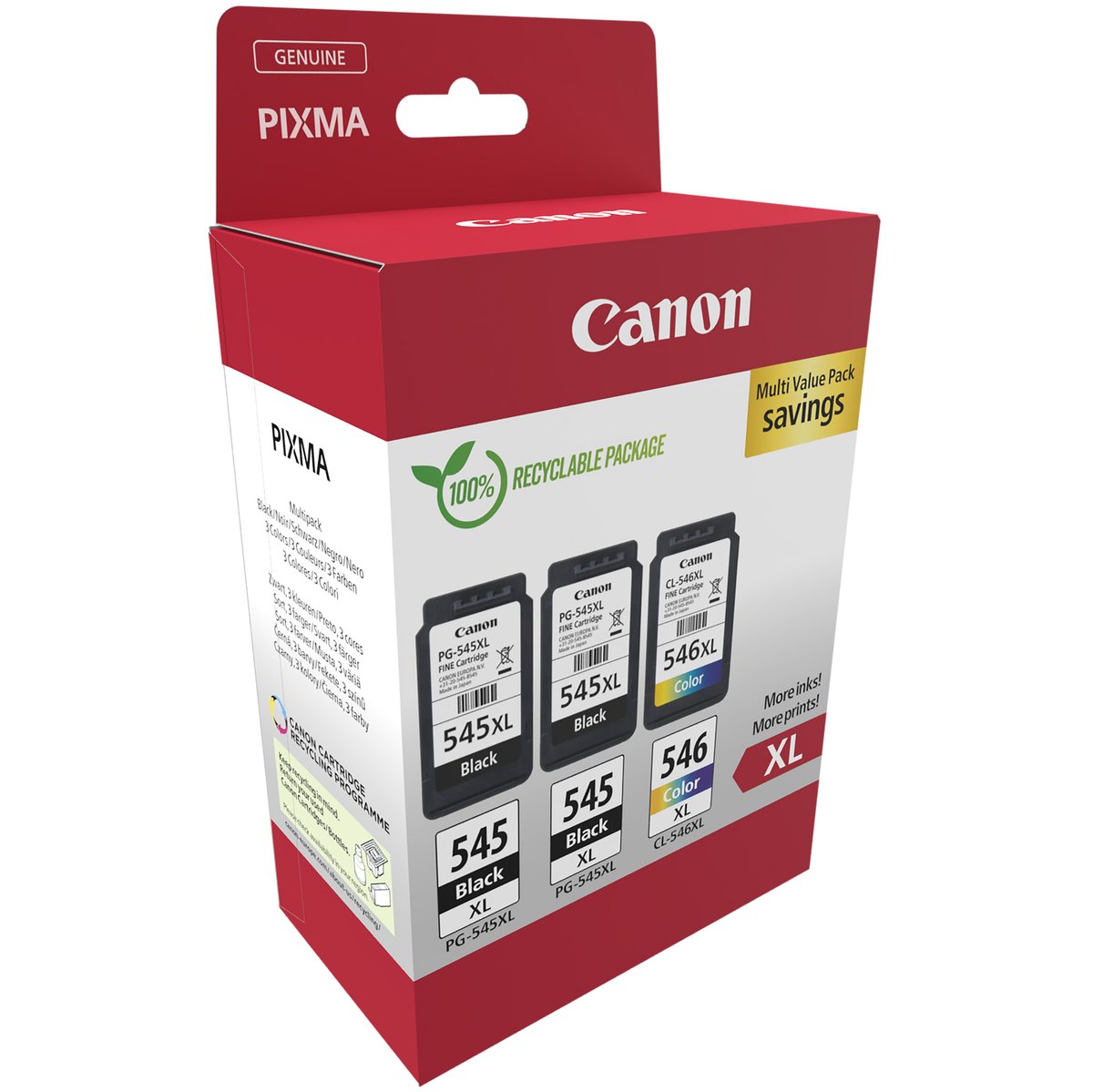 Canon PG-545XL x2 /CL-546XL Multi Pack - Confezione …