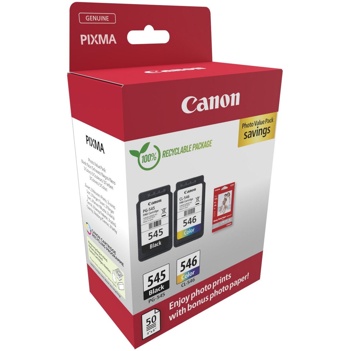 Canon PG-545 / CL-546 Value Pack - Confezione …
