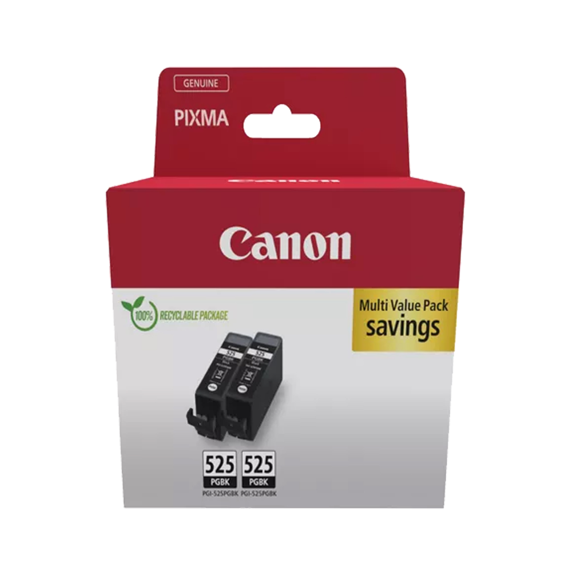 Canon - 2X Cartuccia ink - Nero -PGI-525BK- …