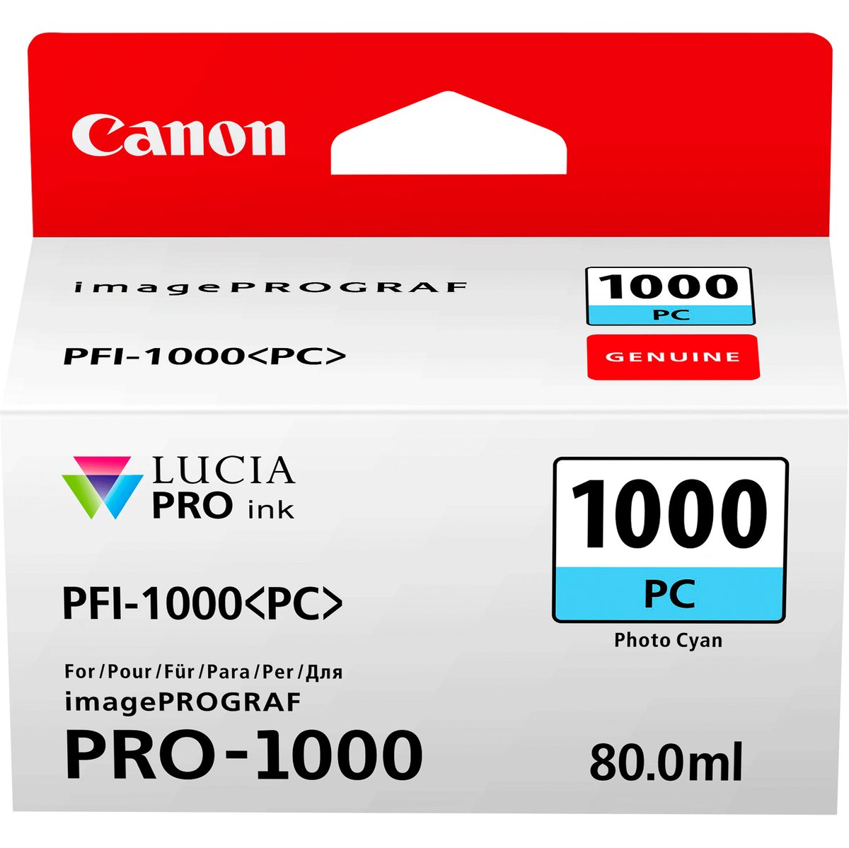 Canon PFI-1000 PC - 80 ml - ciano …