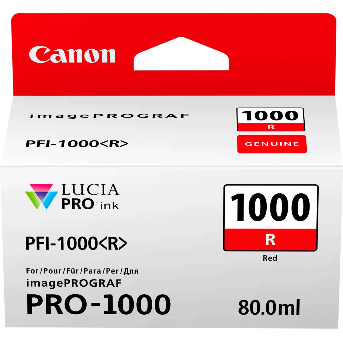 Canon PFI-1000 R - 80 ml - rosso …
