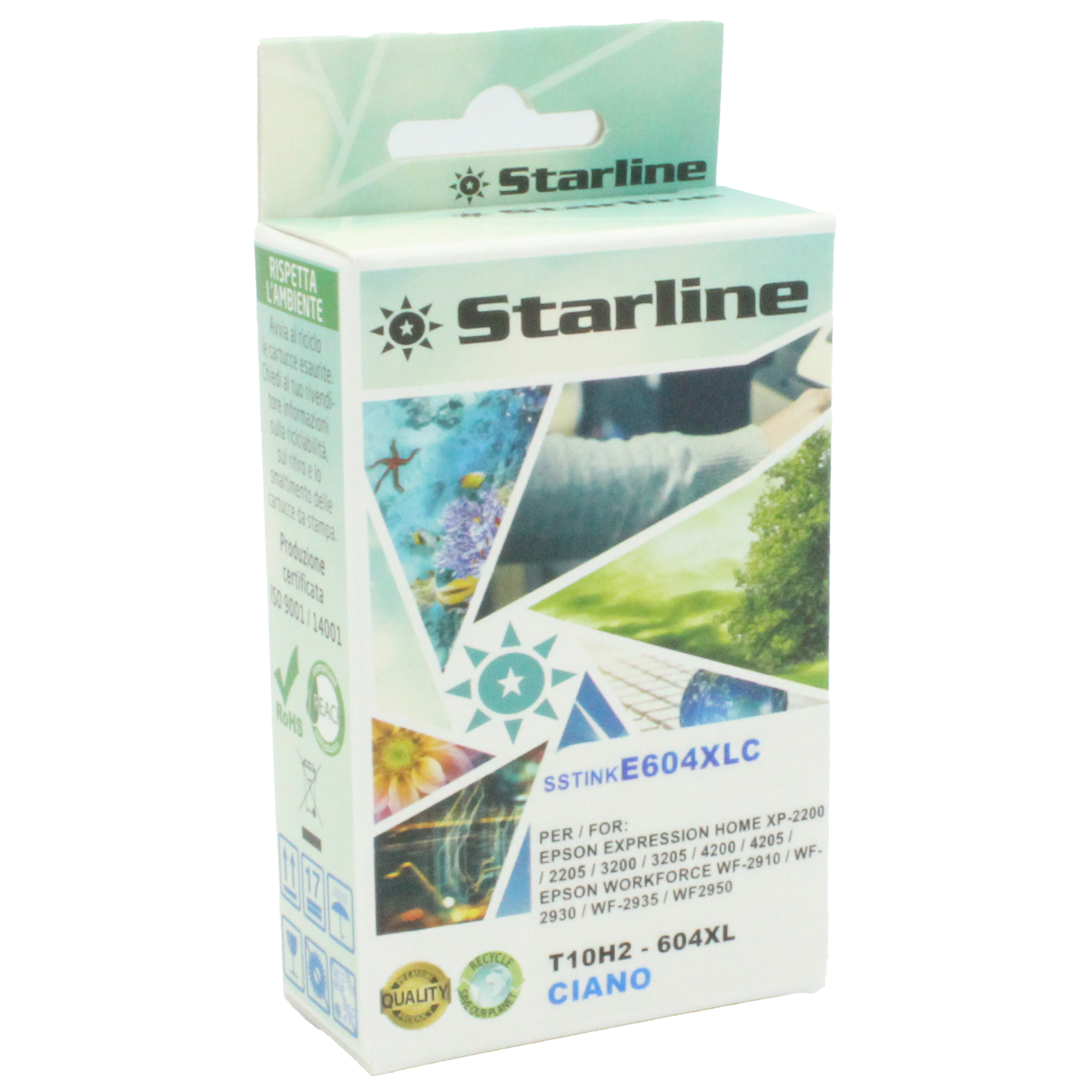 Starline - Cartuccia compatibile Ananas 604XL - Ciano …