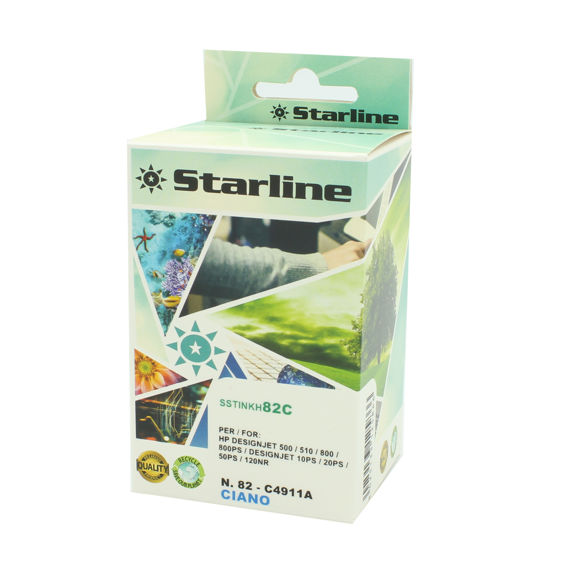 Starline - Cartuccia ink Compatibile per HP N.82 …