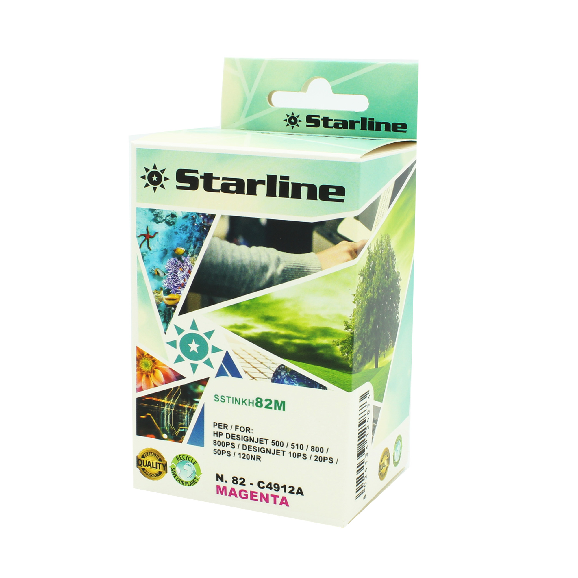 Starline - Cartuccia ink Compatibile per HP N.82 …