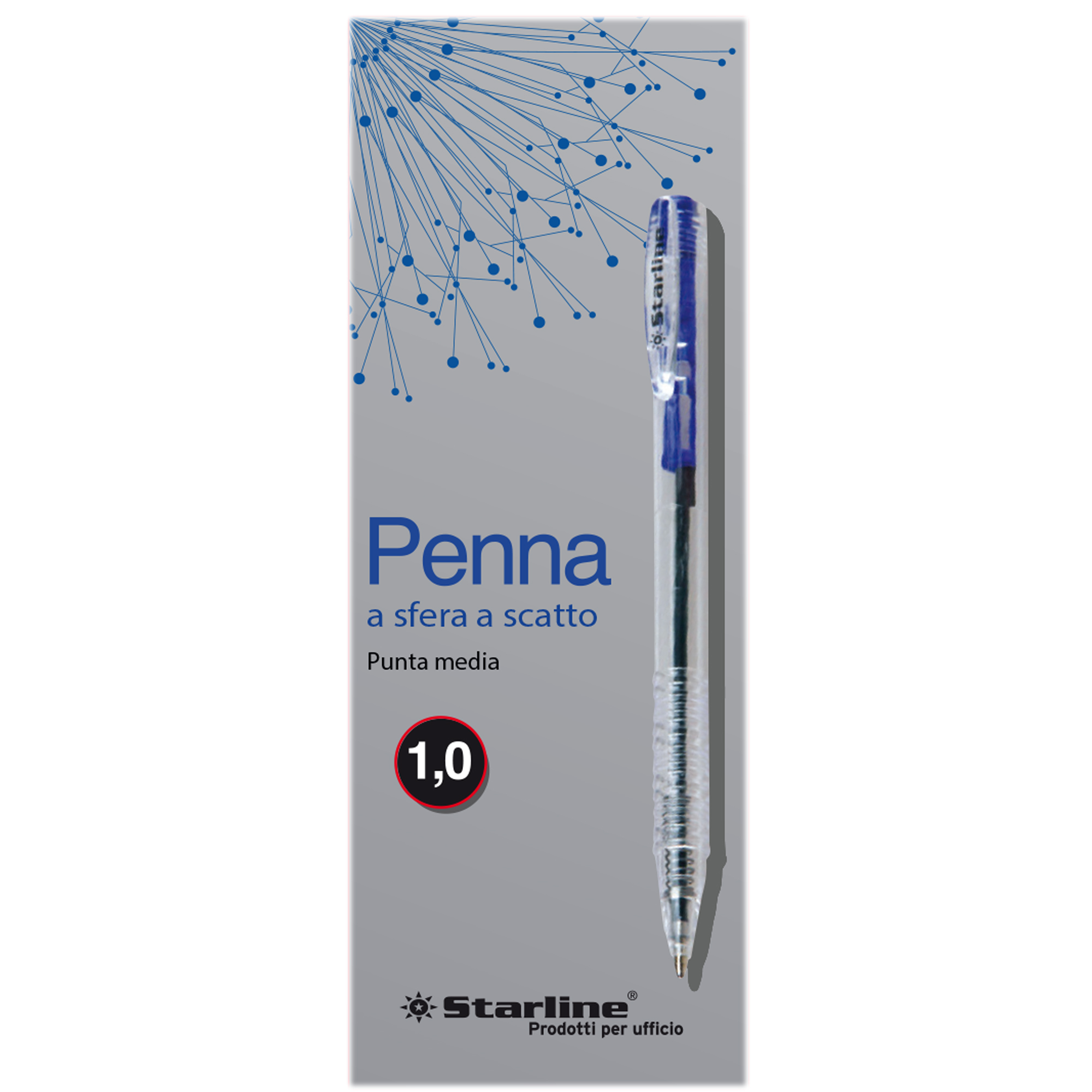 Penna a sfera a scatto - punta 1,0mm …
