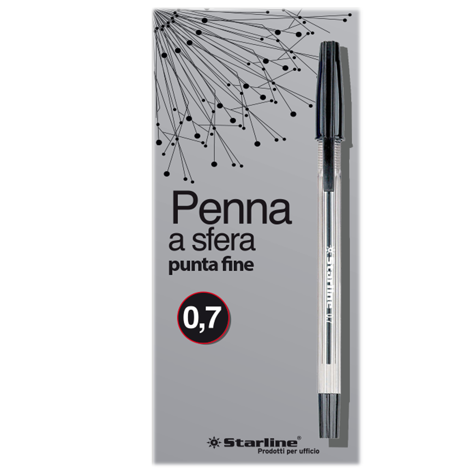 Penna a sfera con cappuccio - punta fine …
