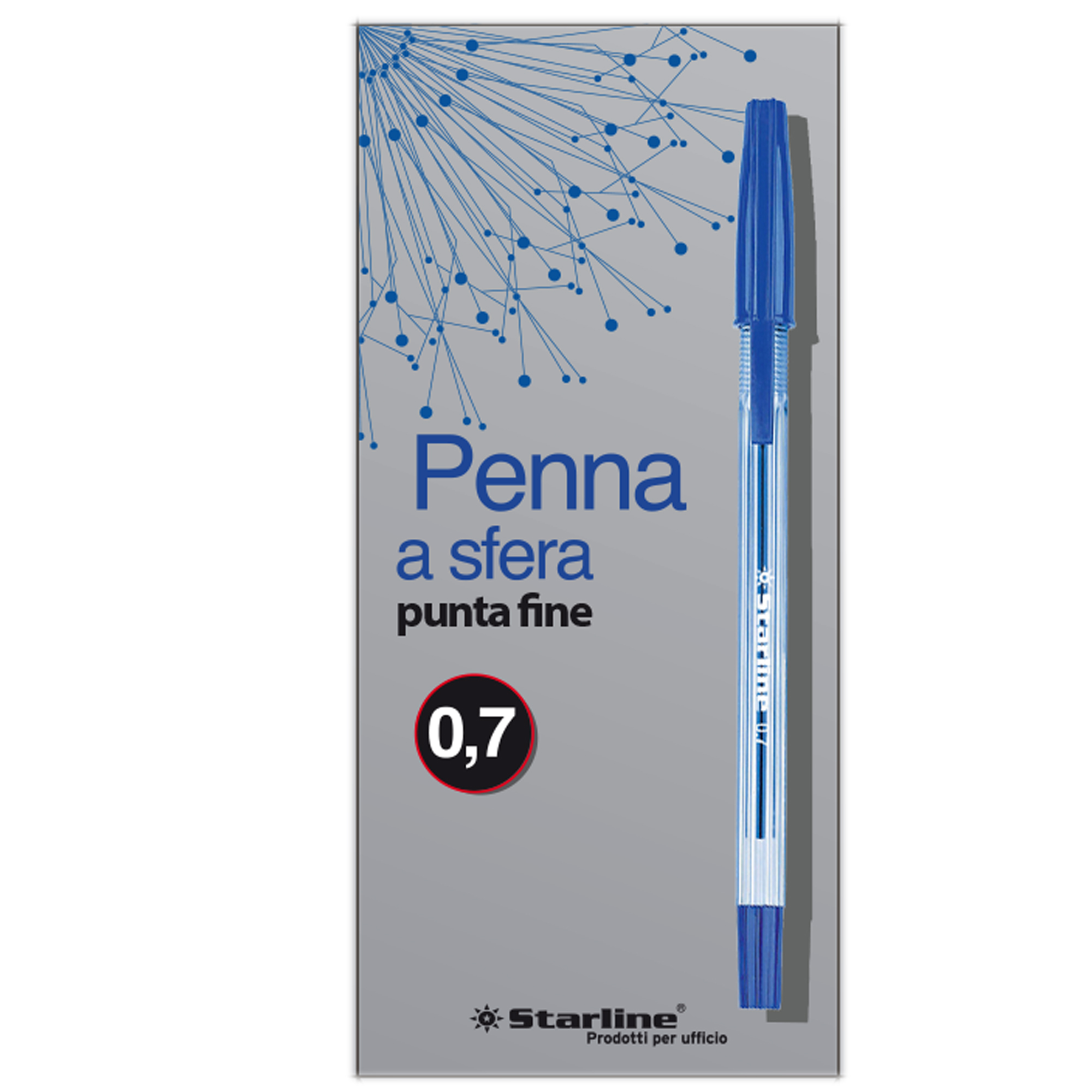 Penna a sfera con cappuccio - punta fine …