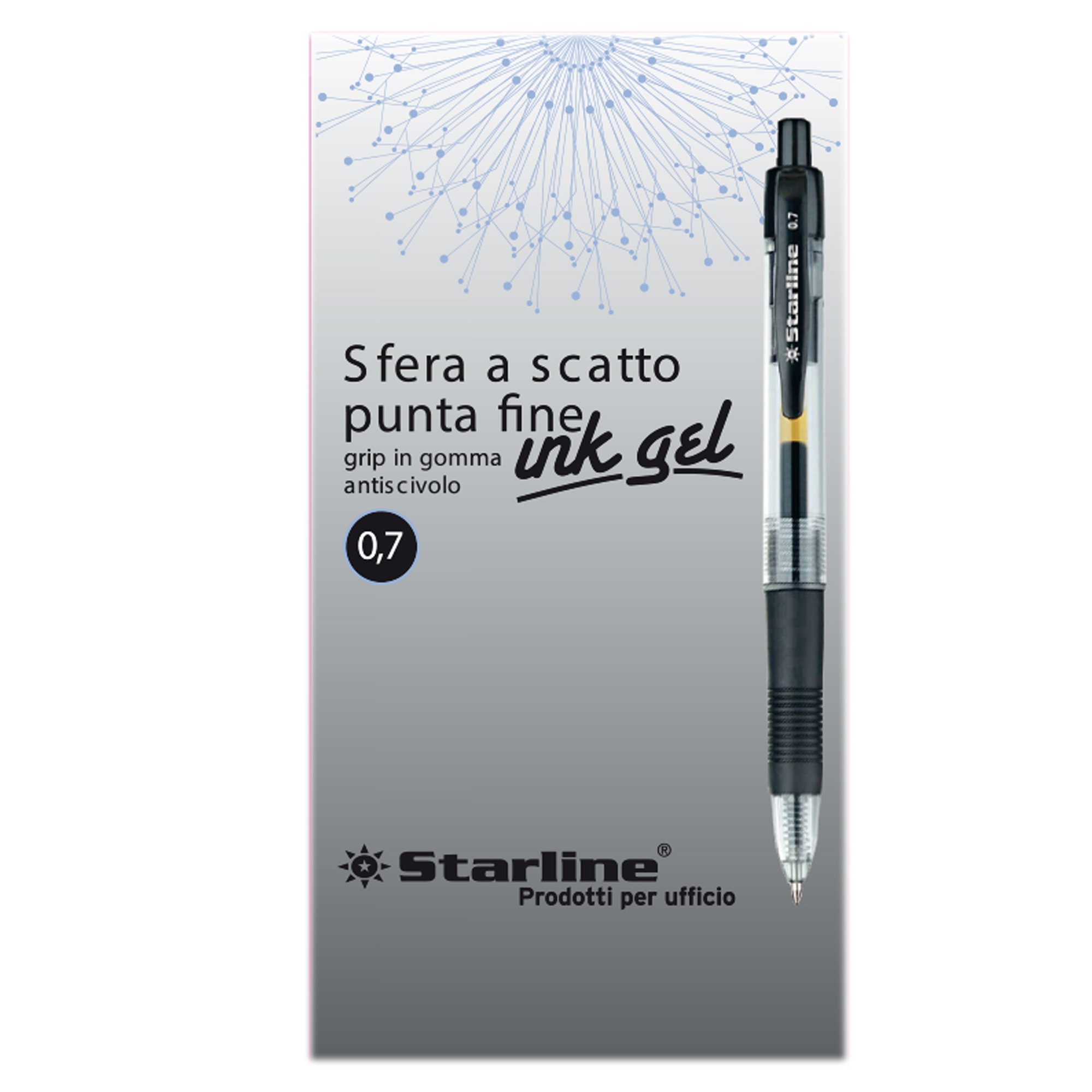 Penna a sfera a scatto con inchiostro gel …
