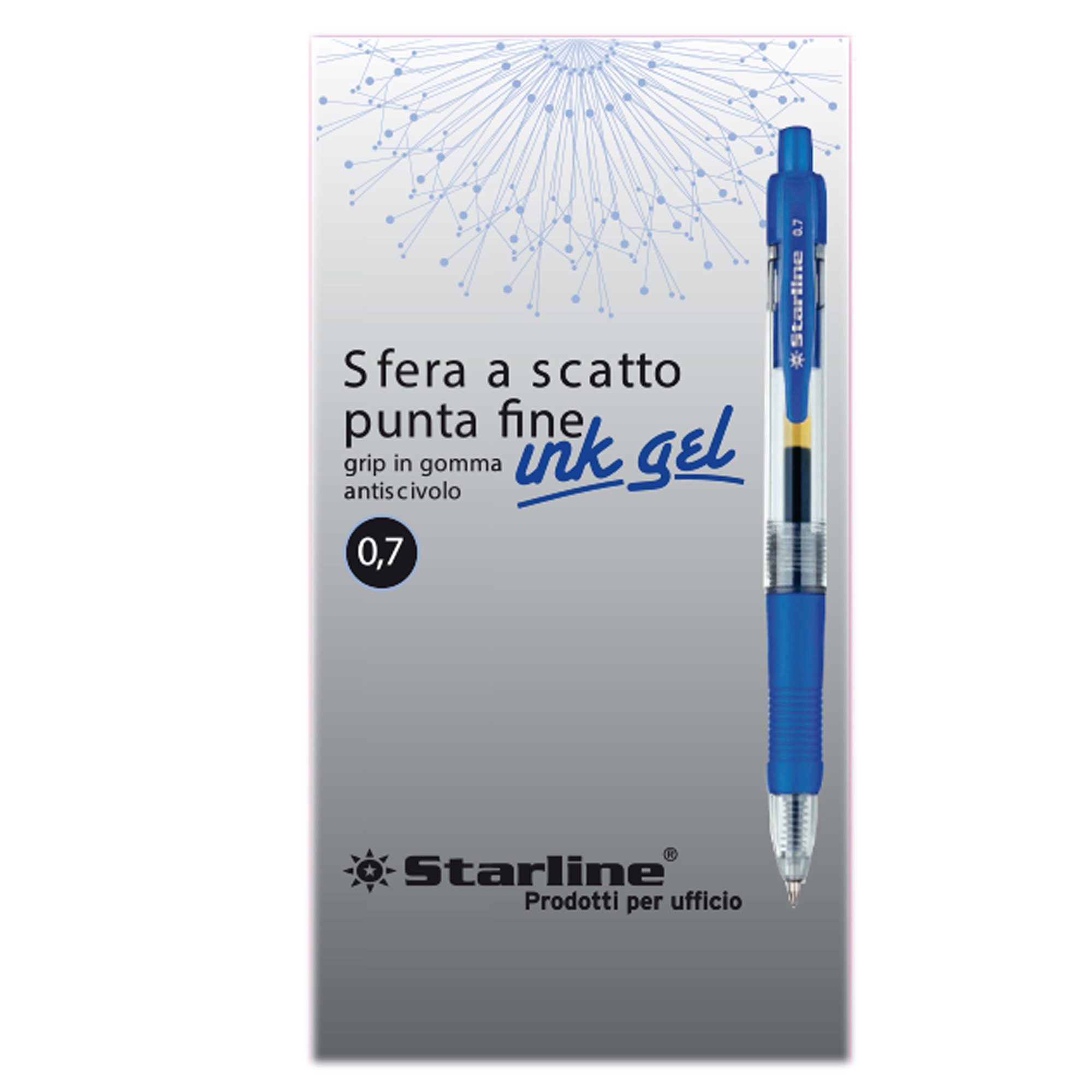 Penna a sfera a scatto con inchiostro gel …
