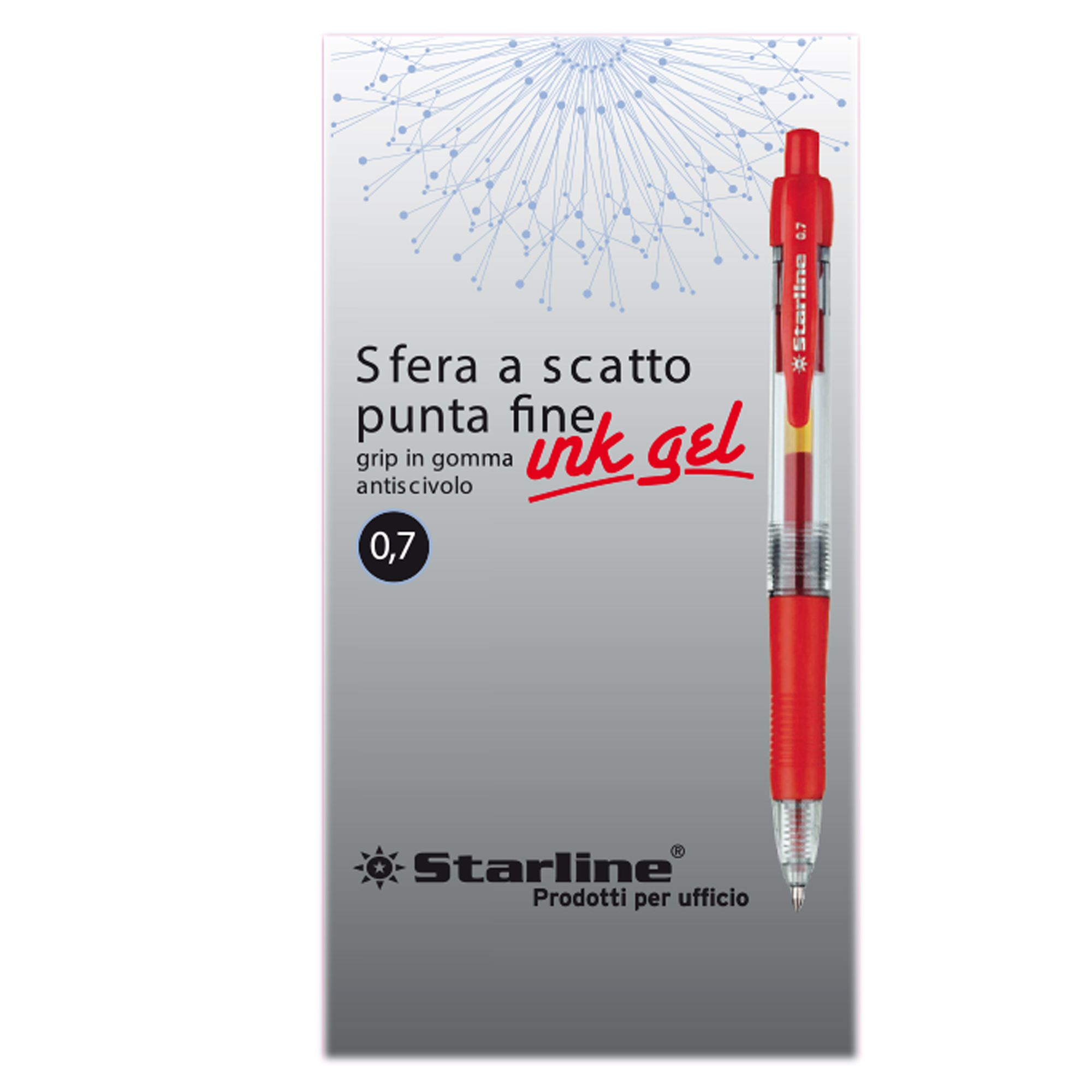 Penna a sfera a scatto con inchiostro gel …