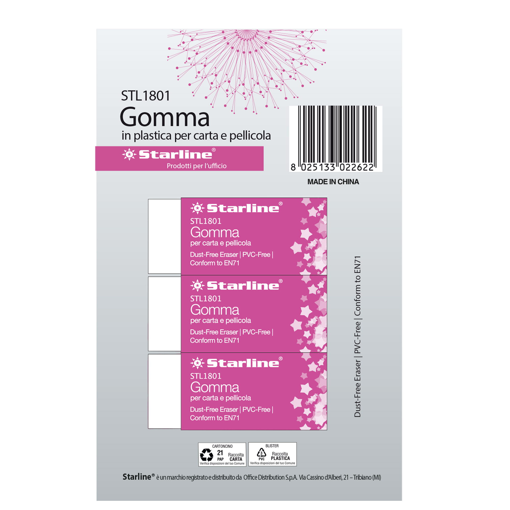 Gomma per carta e pellicola - 60x24x14mm - …
