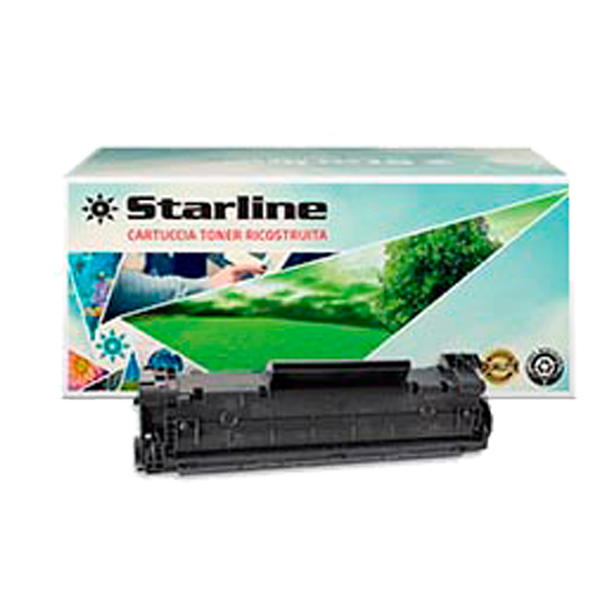 Starline - Toner Ricostruito - per HP 36A- …