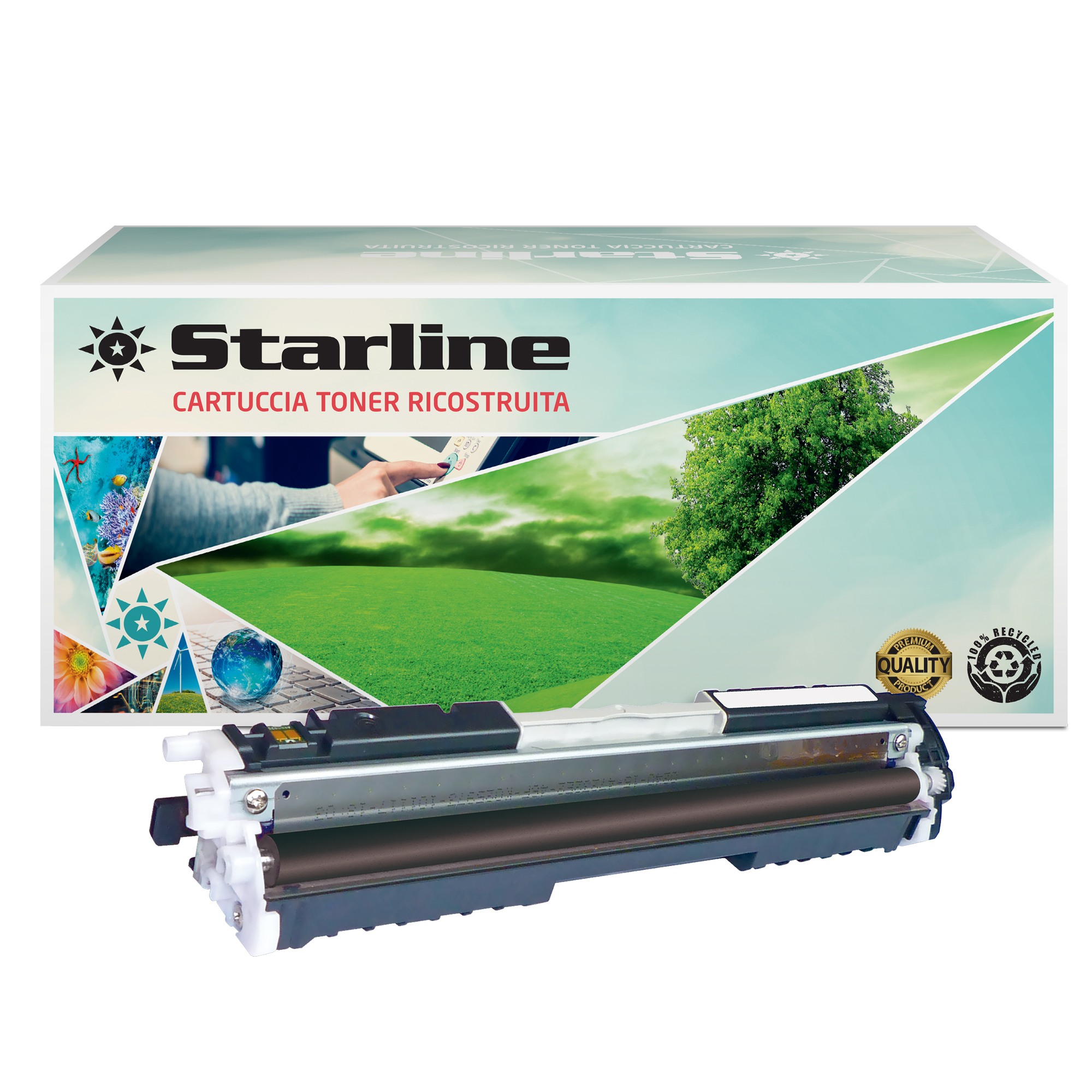 Starline - Toner Ricostruito per HP 30A - …