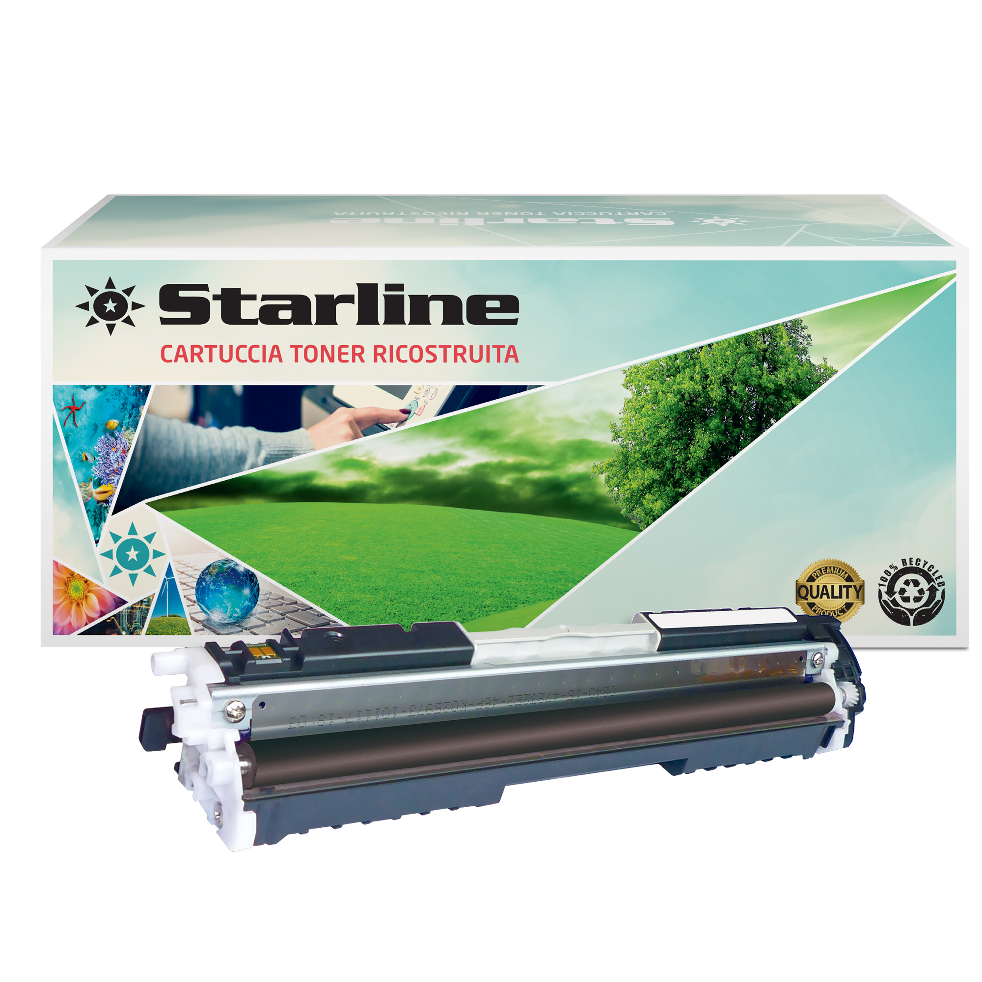 Starline - Toner Ricostruito per HP 30X - …