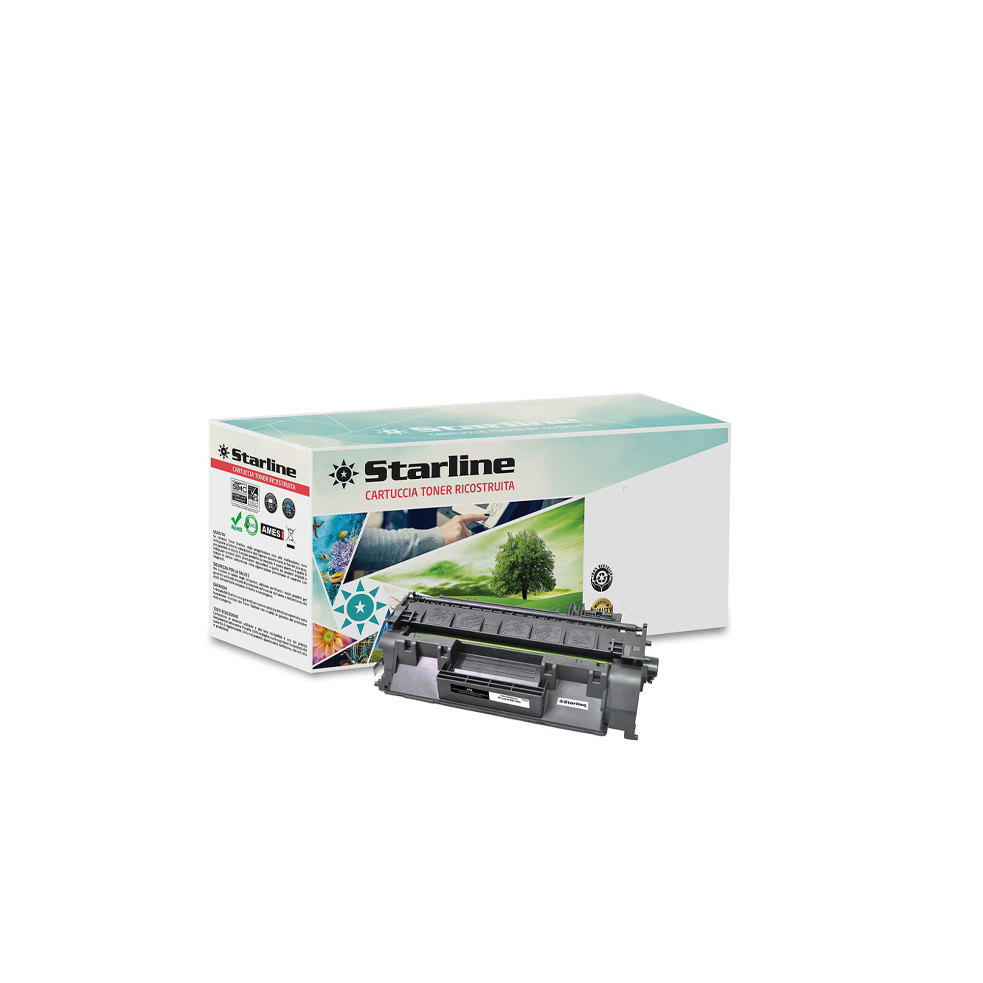 Starline - Toner Ricostruito - per HP 80A …